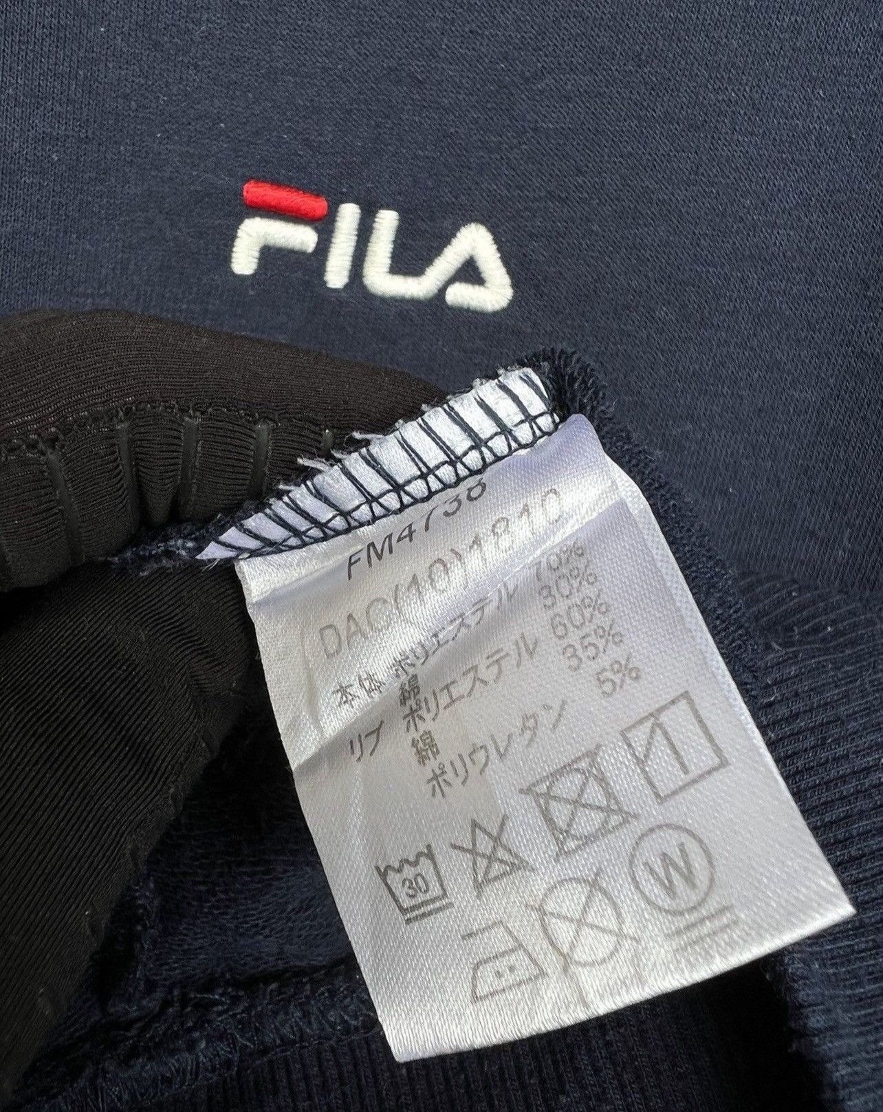 Fila × Japanese Brand Vintage Y2k Fila Spellout Logo Navy Boxy Baggy Sweatshirt Size US M / EU 48-50 / 2 - 3 Thumbnail