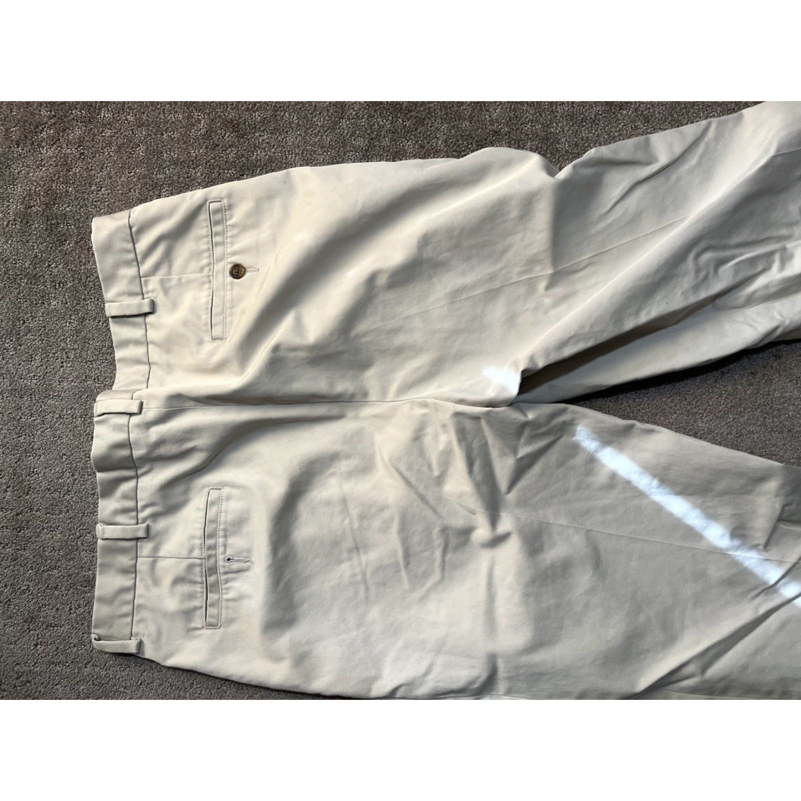 Brooks Brothers Brooks Brothers Advantage Chino Elliott Pants Beige Cotton Mens Size 36x30 Size US 36 / EU 52 - 4 Thumbnail