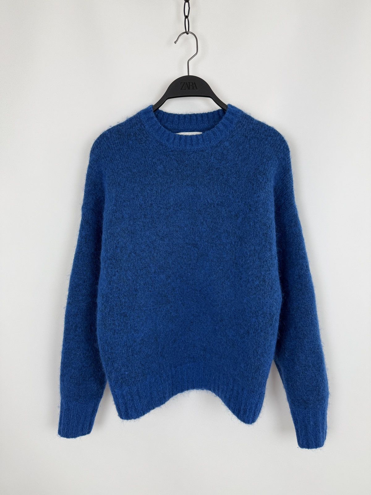 Samsoe Samsoe Samsoe Samsoe Eti Super Blue Wool Blend Crewneck Sweater XS Size XS / US 0-2 / IT 36-38 - 3 Thumbnail