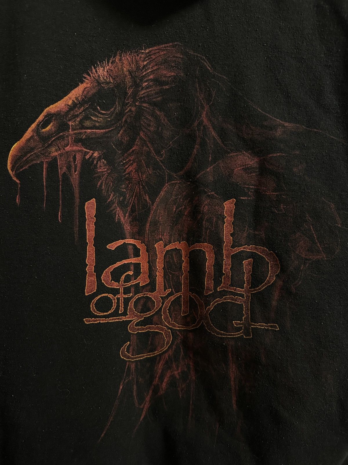 Band Tees Rare Vintage Hoodie Lamb Of God Big Logo Y2K Rock Metal Size US L / EU 52-54 / 3 - 7 Thumbnail