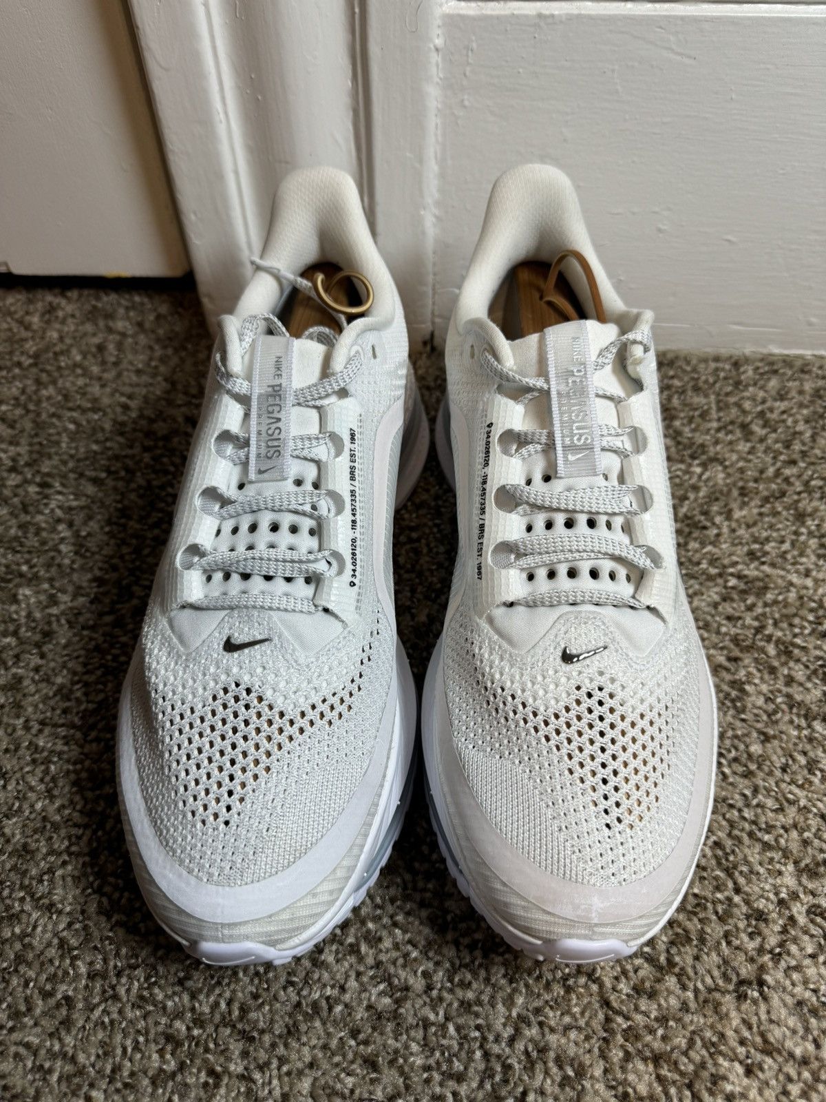 Nike Nike Air Zoom Pegasus Premium Mens Size 10.5 White Silver Size US 10.5 / EU 43-44 - 3 Thumbnail