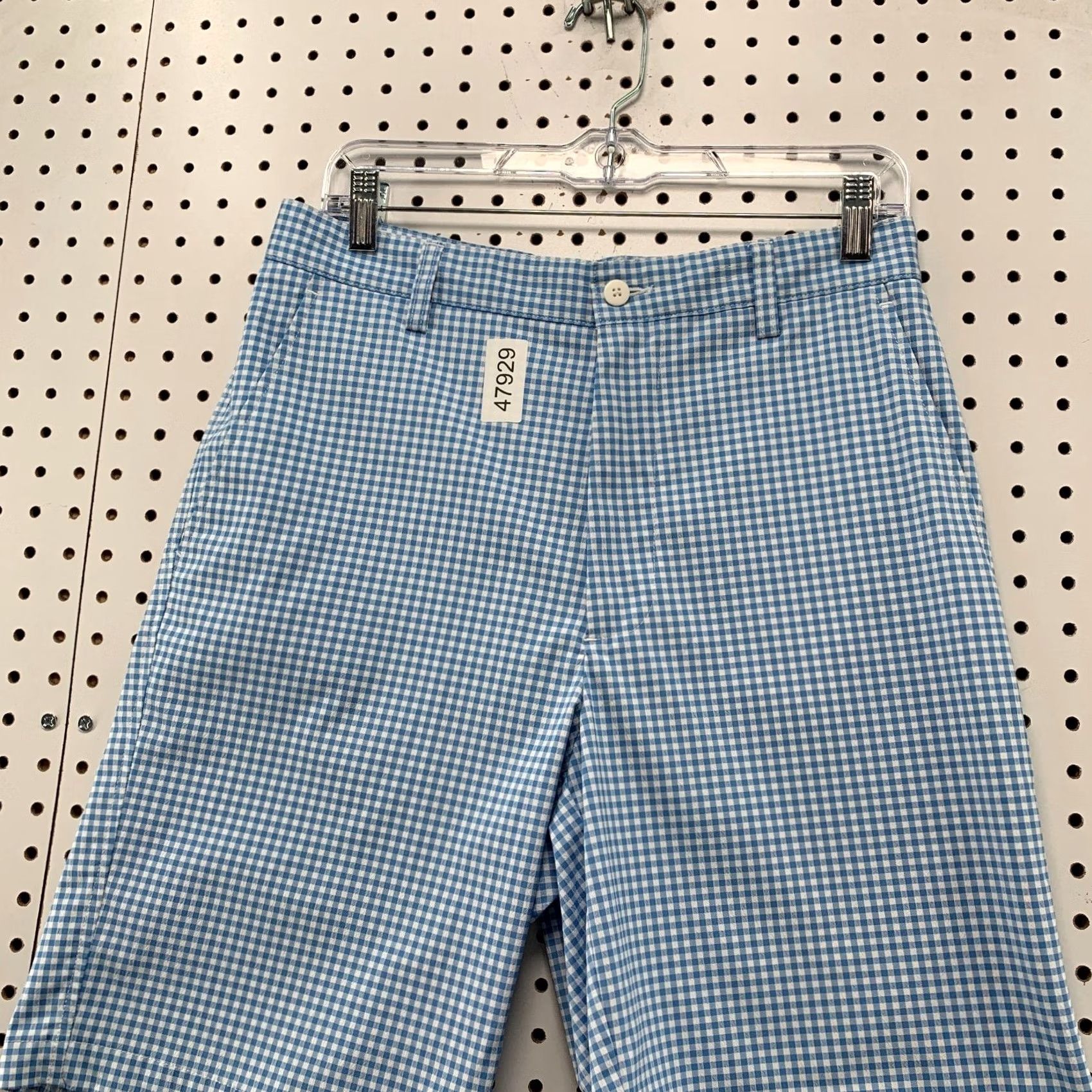 Footjoy FootJoy FJ Golf Shorts Mens 35x9.5 Blue Check Preppy Casual Size US 35 - 5 Thumbnail