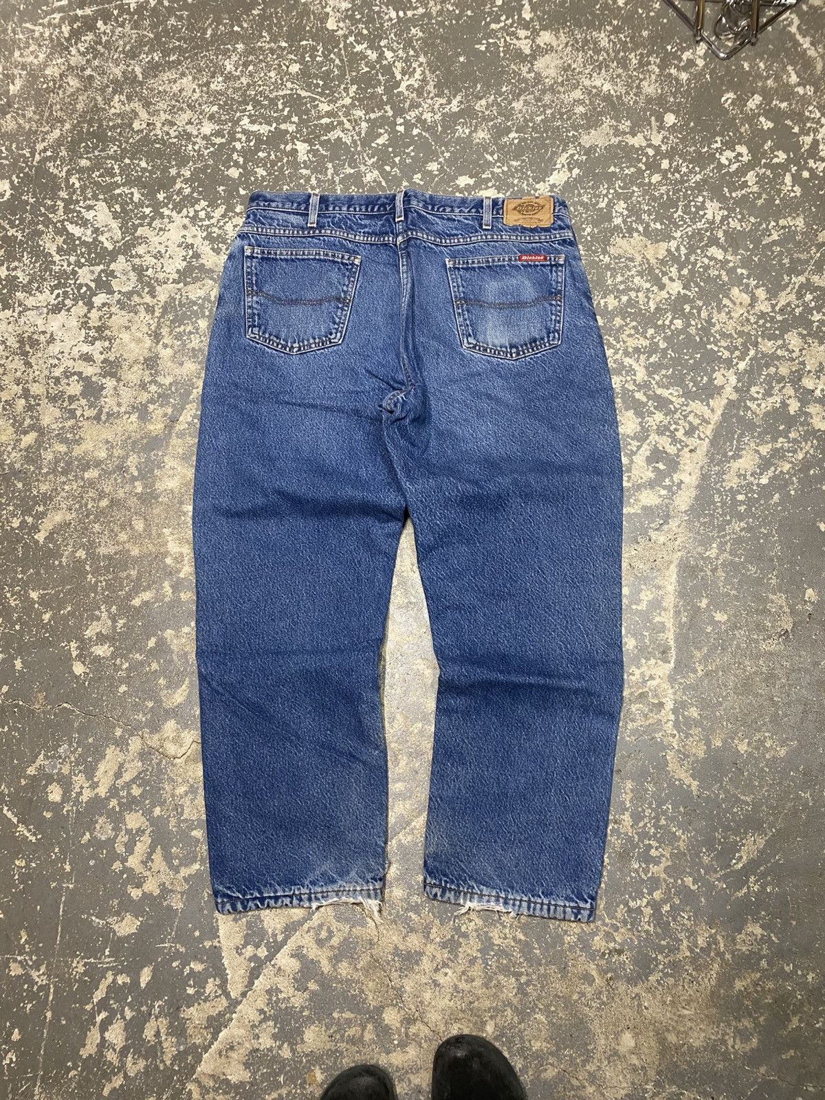 Carhartt × Dickies × Vintage Vintage Dickies Blanket Lined Denim Baggy Fit Pants Size US 38 / EU 54 - 1 Thumbnail