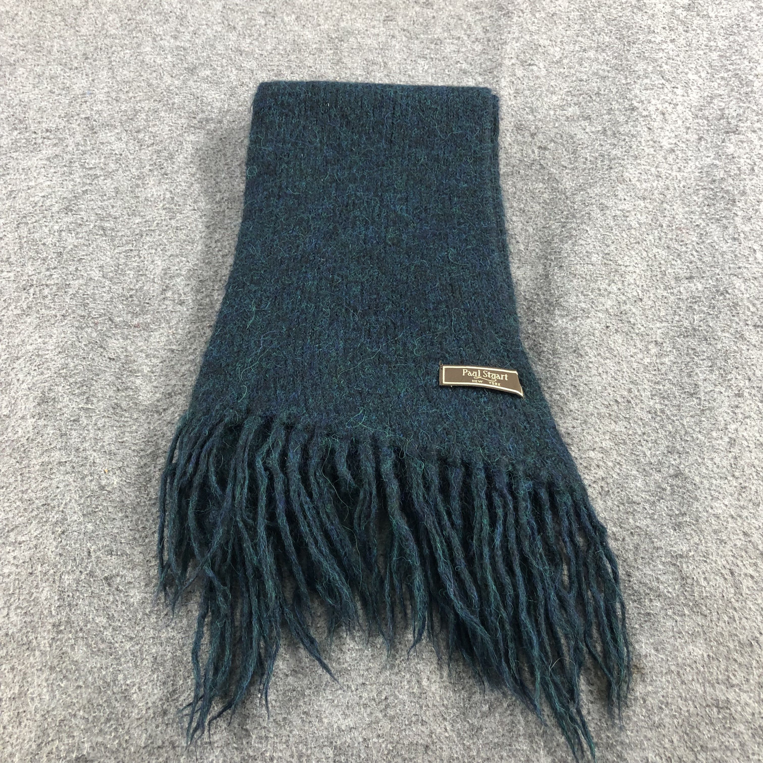 Paul Stuart Paul Stuart Thick Knit Wool Scarf Muffler V893 Size ONE SIZE - 1 Thumbnail