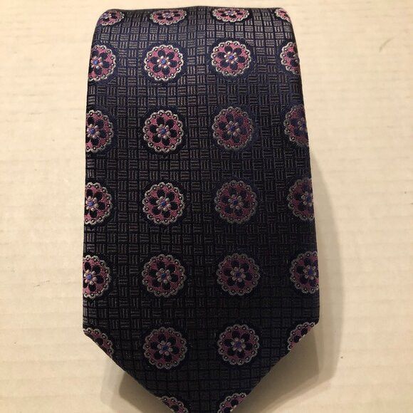 Jos. A. Bank Jos.a.bank men's new charcoal silk tie 3" X 59" Size ONE SIZE - 1 Thumbnail
