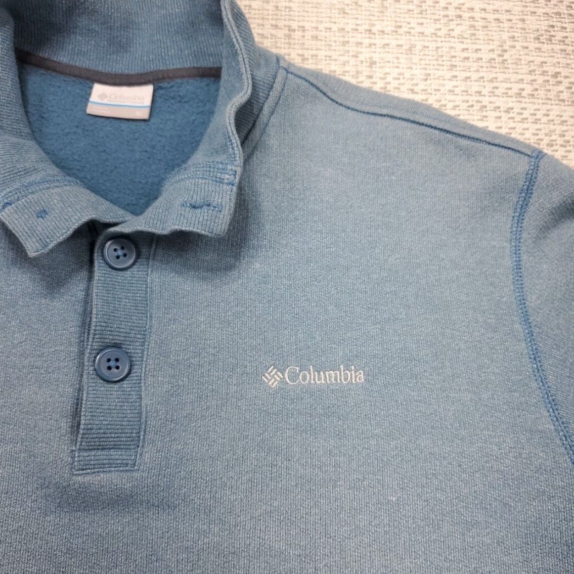 Vintage VINTAGE Columbia Pullover Sweater Mens XL Long Sleeve Henley Front Pocket Mock Size US XL / EU 56 / 4 - 7 Thumbnail