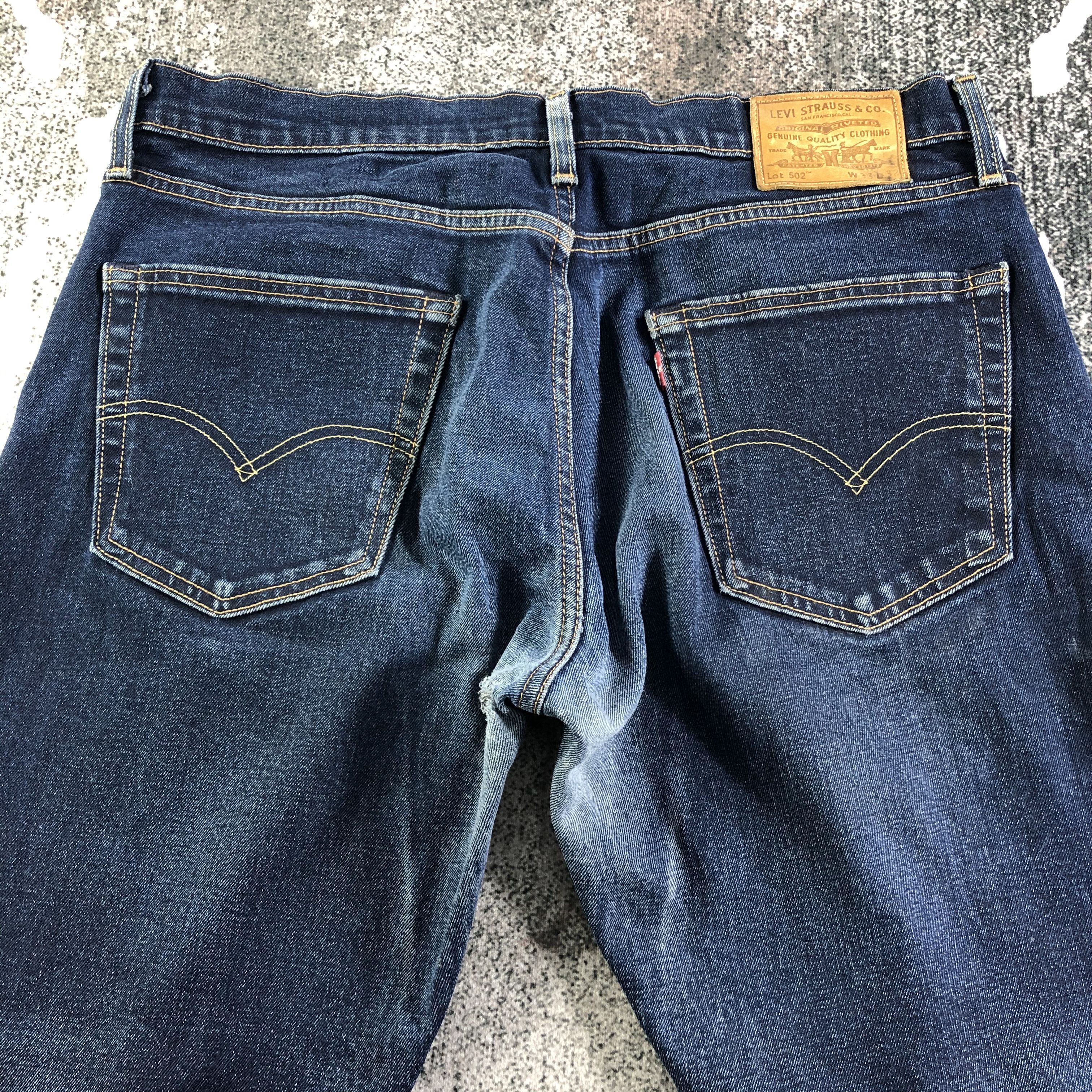 Levi's Levis 502 Jeans Distresed Denim KJ2201 Size US 33 - 4 Thumbnail