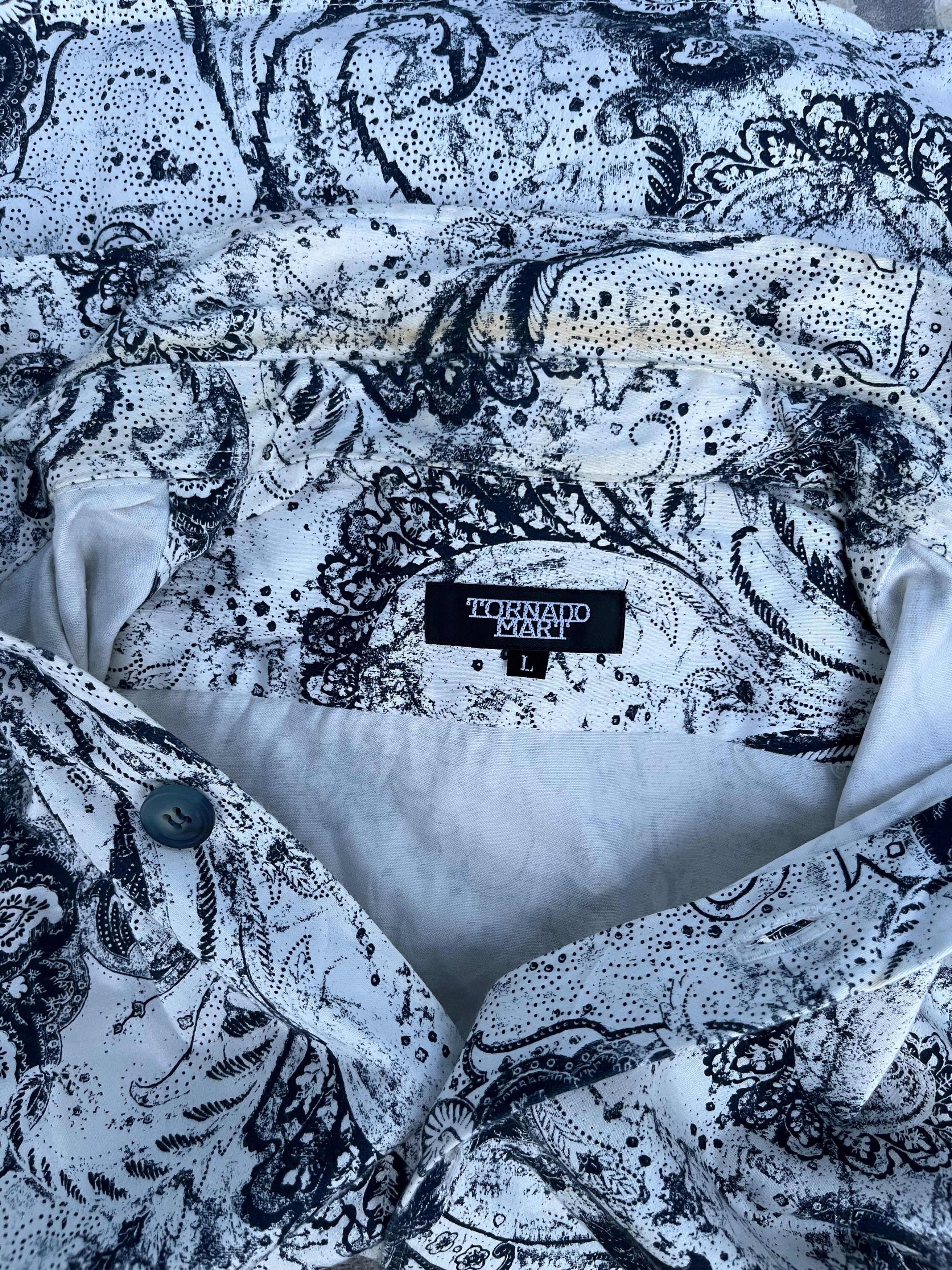 Tornado Mart Tornado Mart Paisley Button Ups Shirts Size US L / EU 52-54 / 3 - 7 Thumbnail