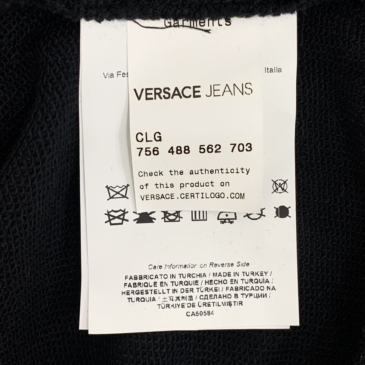 Versace Versace Black Pattern Printed Long Sleeve Sweatshirt K26WX Size US S / EU 44-46 / 1 - 7 Thumbnail