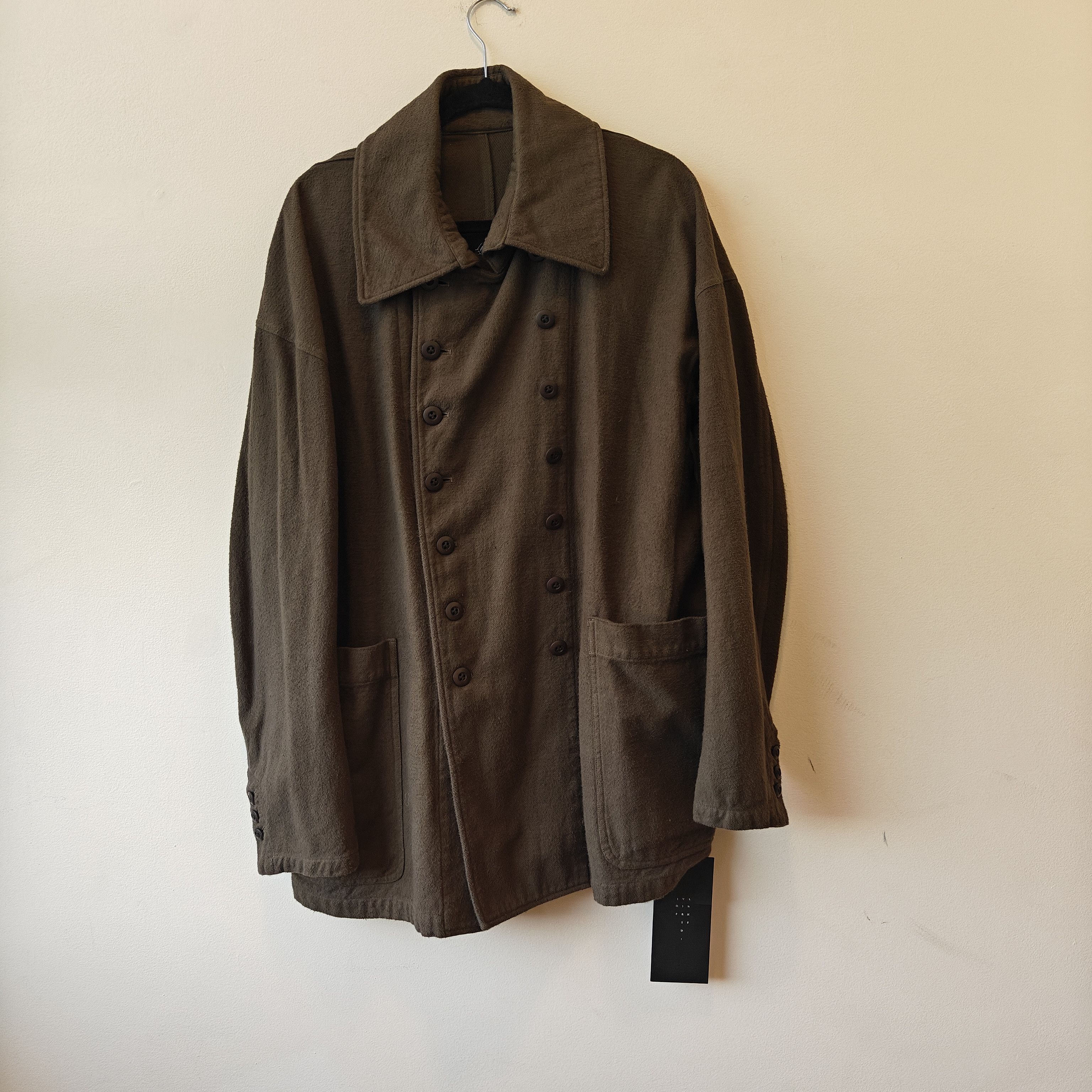 The Viridi-anne NWT BRUSHED TWILL Double Breasted JACKET Size 2/M $1135 Size US M / EU 48-50 / 2 - 1 Thumbnail