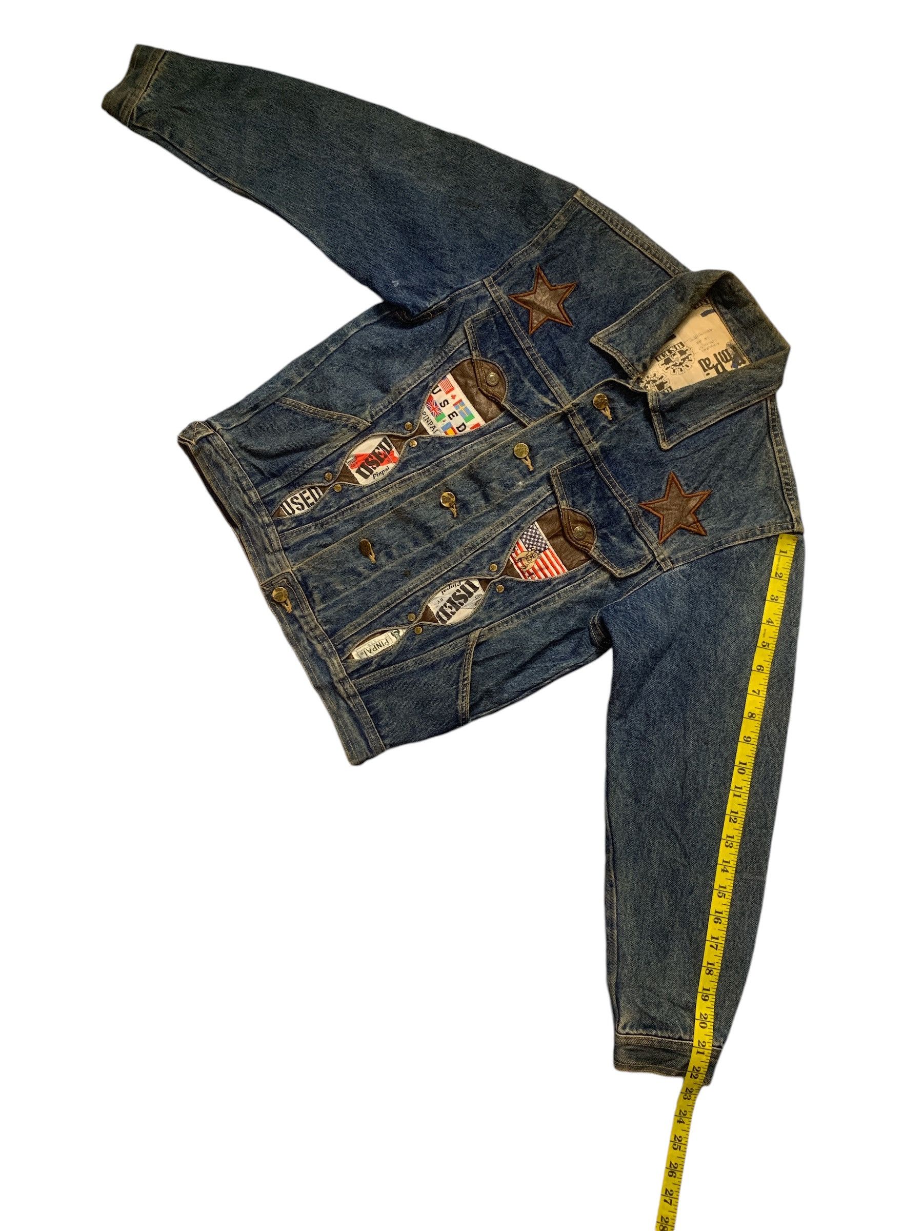 Japanese Brand Rare Design Vintage Used By Pinpai Denim Jackets Size S / US 4 / IT 40 - 11 Thumbnail