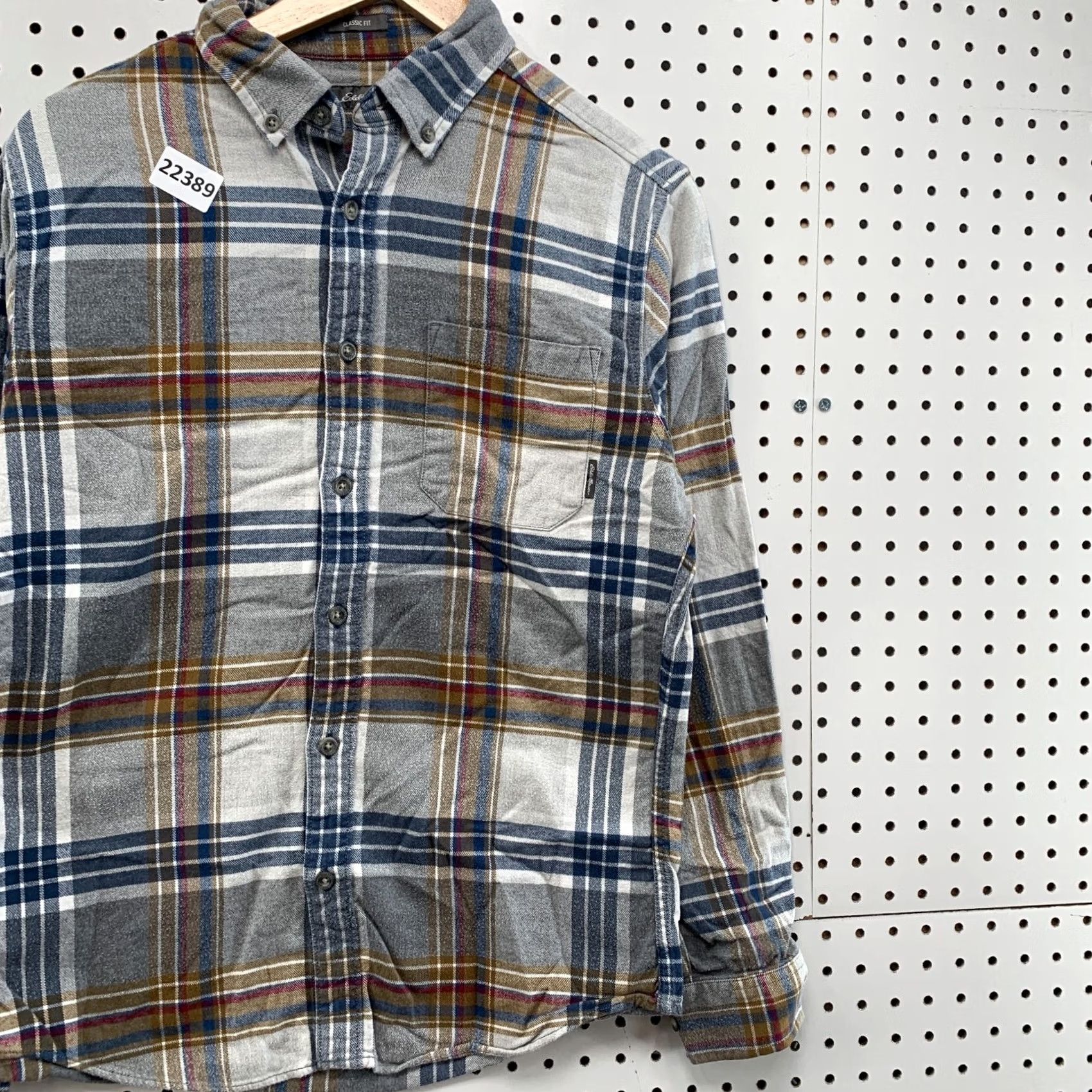 Eddie Bauer Eddie Bauer Shirt Mens S Gray Button Down Flannel Men Blue 20x27 Long Sleeve Size US S / EU 44-46 / 1 - 4 Thumbnail