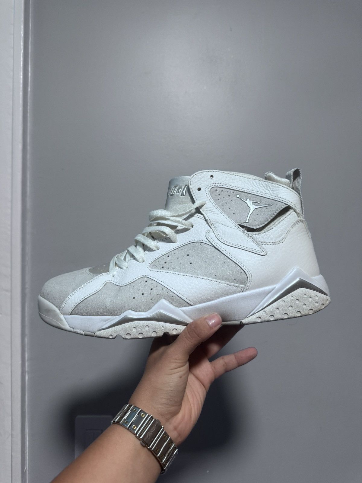 Jordan Brand Air Jordan 7 Retro Metallic sliver Size US 12 / EU 45 - 5 Thumbnail