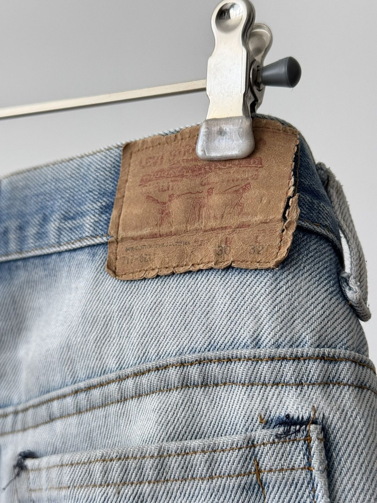 Levi's 1970s Vintage Levi’s 717 0617 USA Hippie Fringe Jeans Pants Size US 30 / EU 46 - 9 Thumbnail