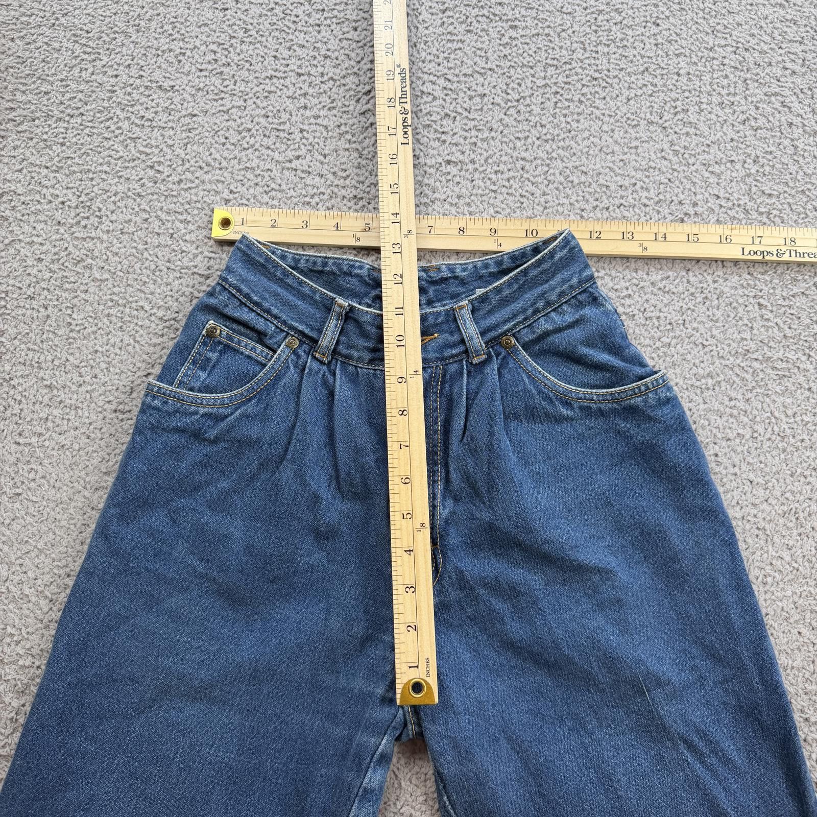 Jordache Vintage 90s Jordache High Waisted Mom Jeans Hong Kong 27 Size 27" / US 4 / IT 40 - 3 Thumbnail