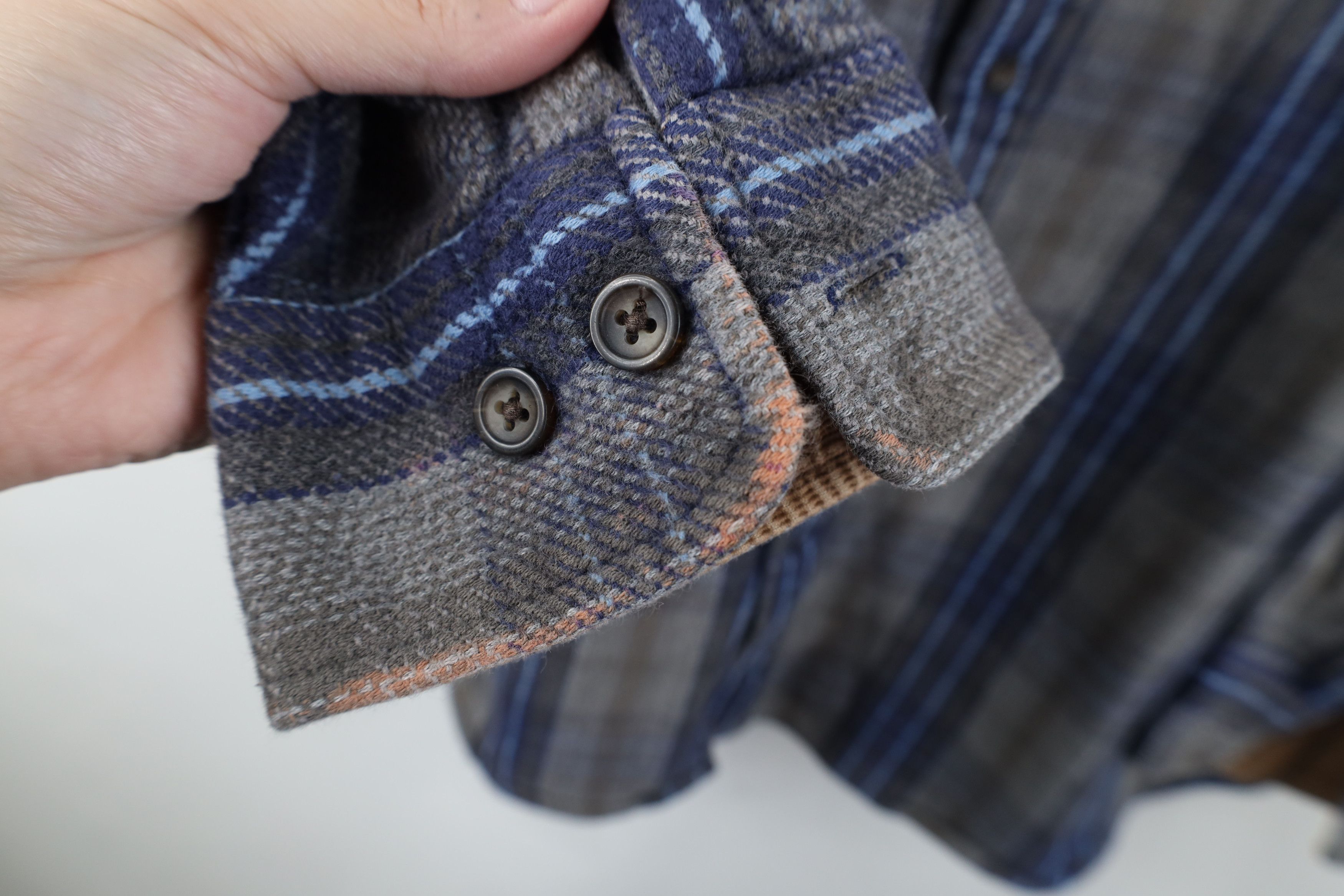 Vintage Vintage 90s Streetwear Heavyweight Button Shirt Plaid Size US XXL / EU 58 / 5 - 4 Thumbnail