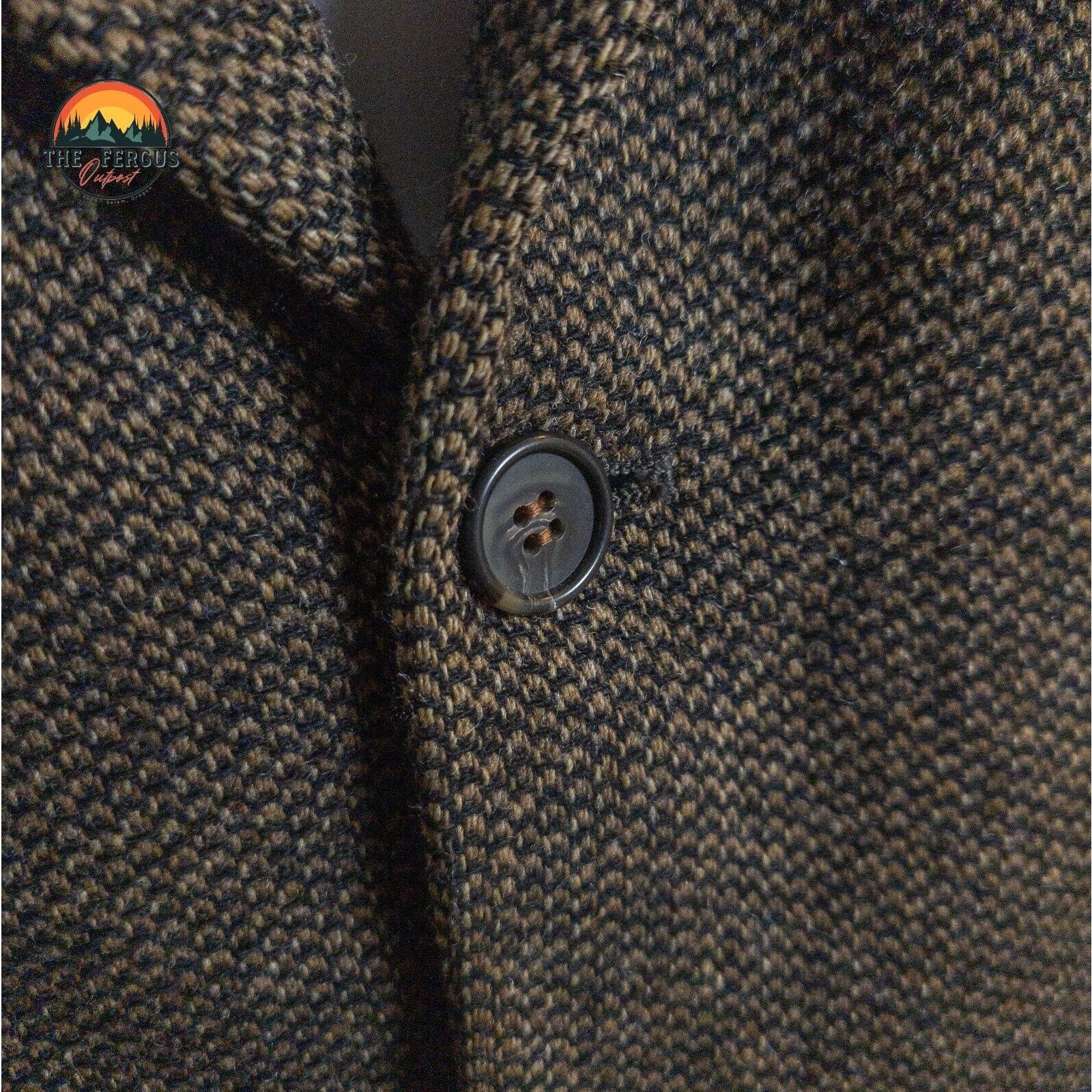 Other American Trend Lambs Wool Herringbone Sport Coat Men 42R USA Size 42R - 9 Thumbnail