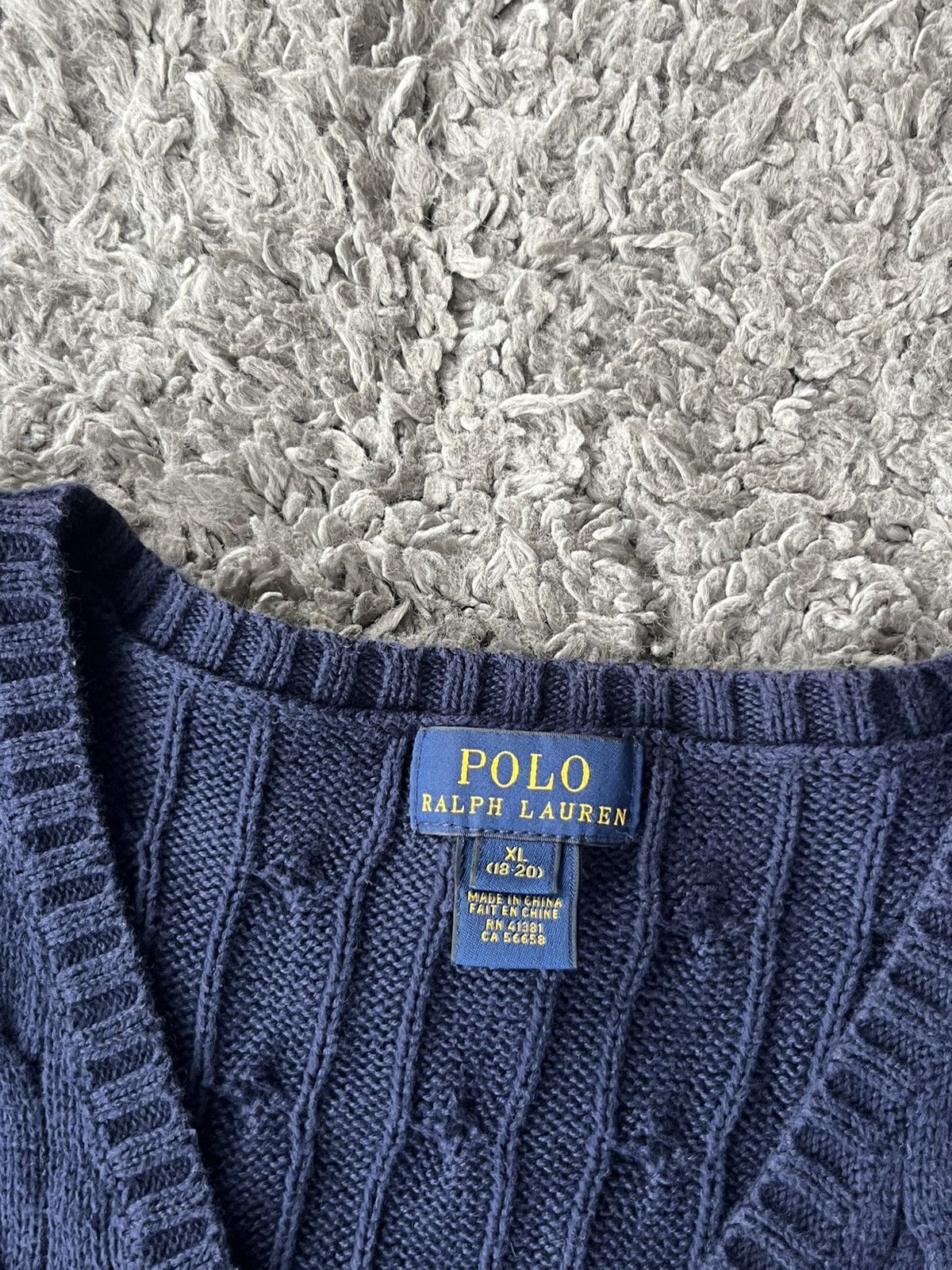 Polo Ralph Lauren Vintage Gilet Knitwear Ralph Lauren Throat V Streetwear Size US L / EU 52-54 / 3 - 5 Thumbnail
