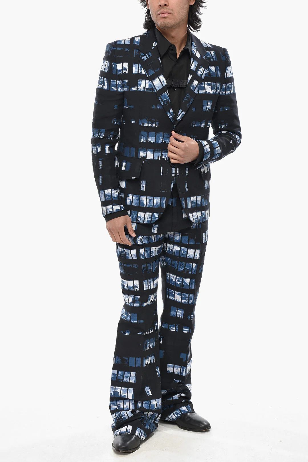 Off-White og1mm0426 Cotton-Blend Blazer in Black Size US M / EU 48-50 / 2 - 4 Thumbnail