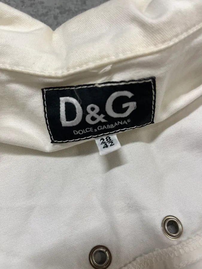 Dolce & Gabbana 2000s Dolce & Gabbana White Light Perfecto Jacket Size M / US 6-8 / IT 42-44 - 9 Thumbnail