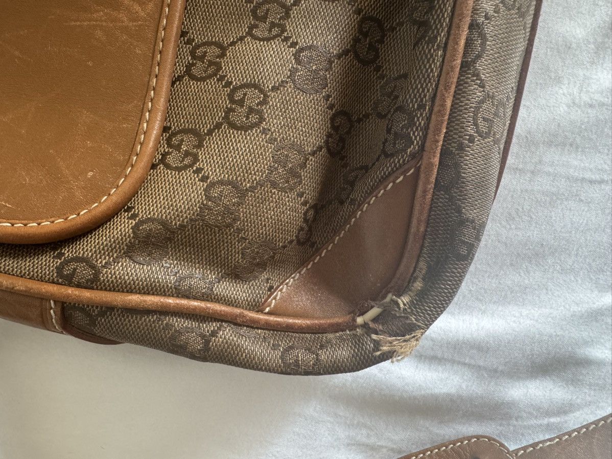Gucci Vintage Dark Brown Interlocking G Logo Crossbody Bag Size ONE SIZE - 6 Thumbnail
