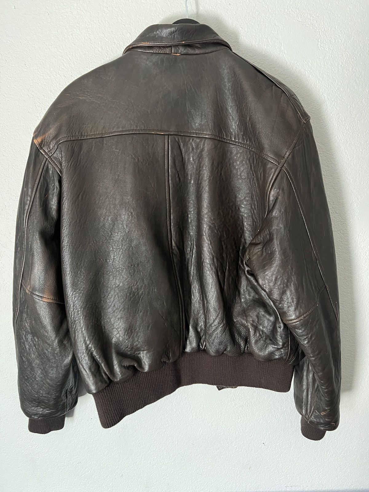Vintage Vintage leather jacket /Map Size US L / EU 52-54 / 3 - 11 Thumbnail