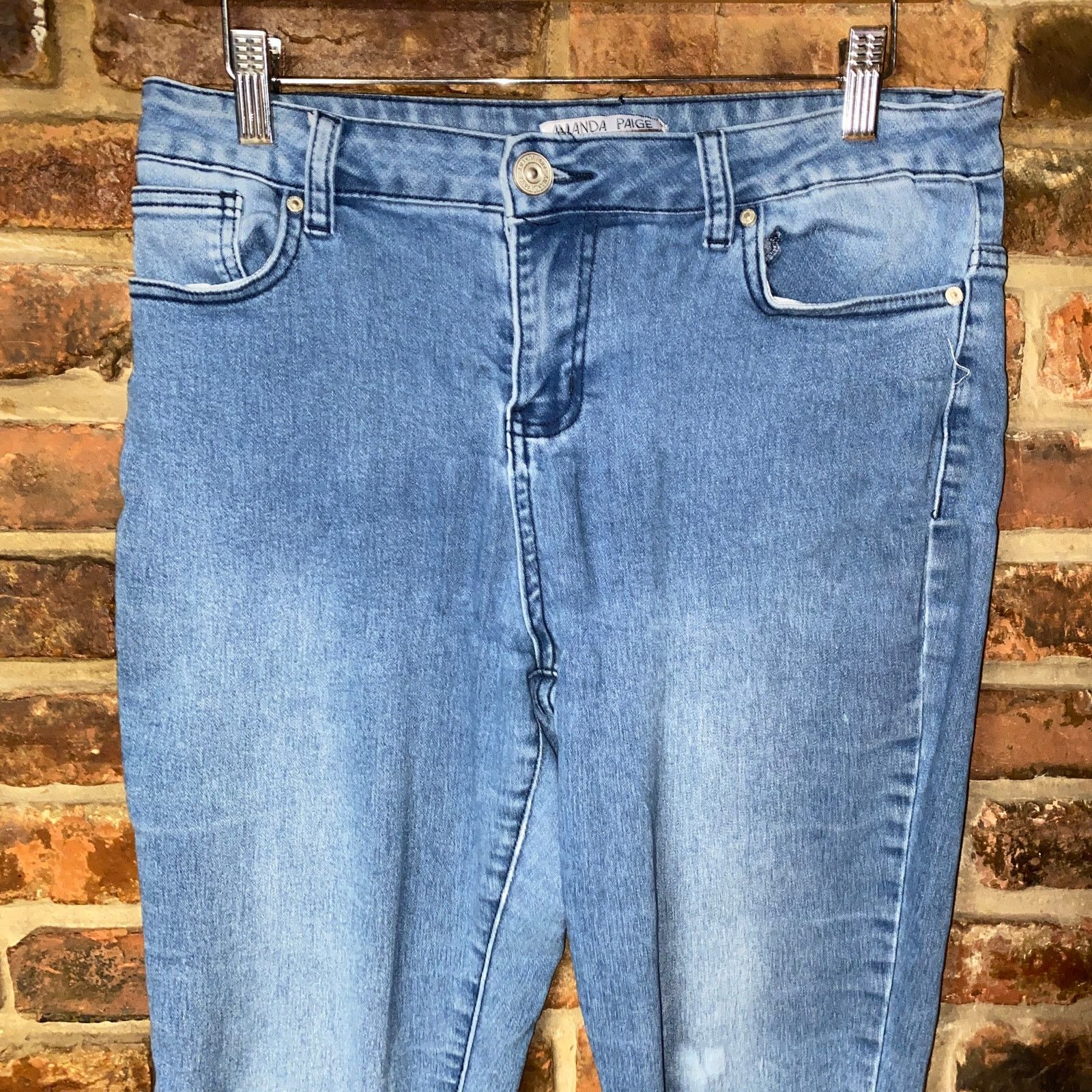 Other Amanda Paige Faded Medium Blue Denim Skinny Leg Fit Jeans 8 Size 30" / US 8 / IT 44 - 3 Thumbnail