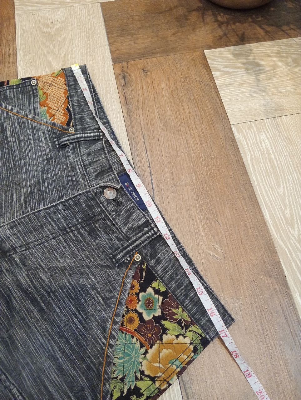 Japanese Brand JAPANESE BLUE TRICK DOUBLE WAIST SUKAJAN JEANS - SIZE 3 Size US 34 / EU 50 - 15 Thumbnail