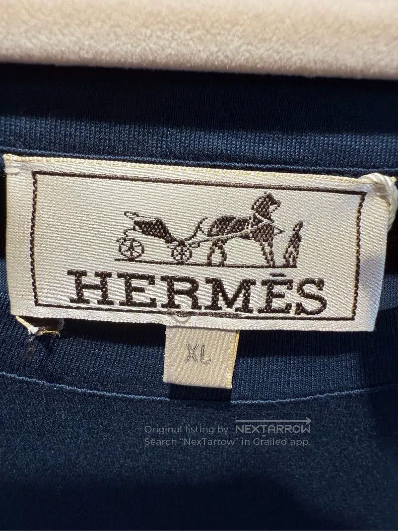 Hermes Hermes Short Sleeve, Dark Blue Size US XL / EU 56 / 4 - 3 Thumbnail
