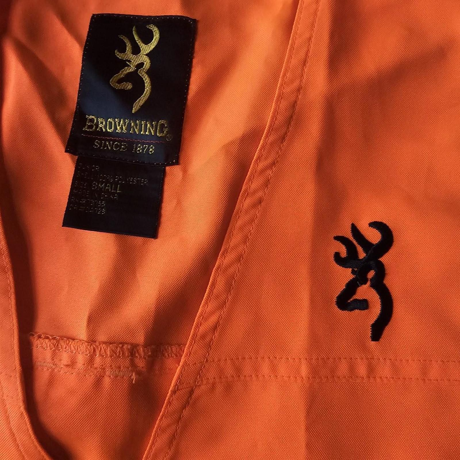 Designer Browning Safety Small Orange Hunting Vest Size US S / EU 44-46 / 1 - 2 Thumbnail