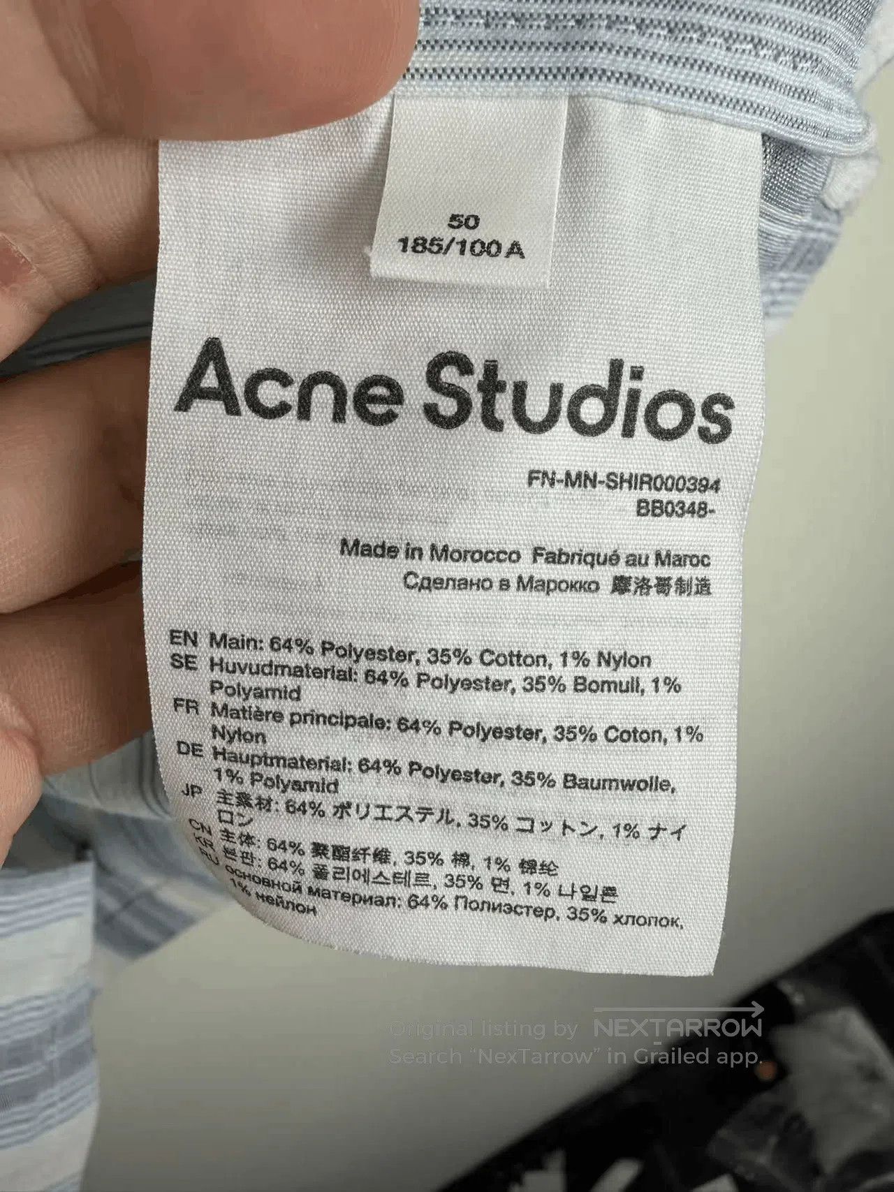 Acne Studios Acne Studios Multi Striped Shirt. Size US M / EU 48-50 / 2 - 2 Thumbnail