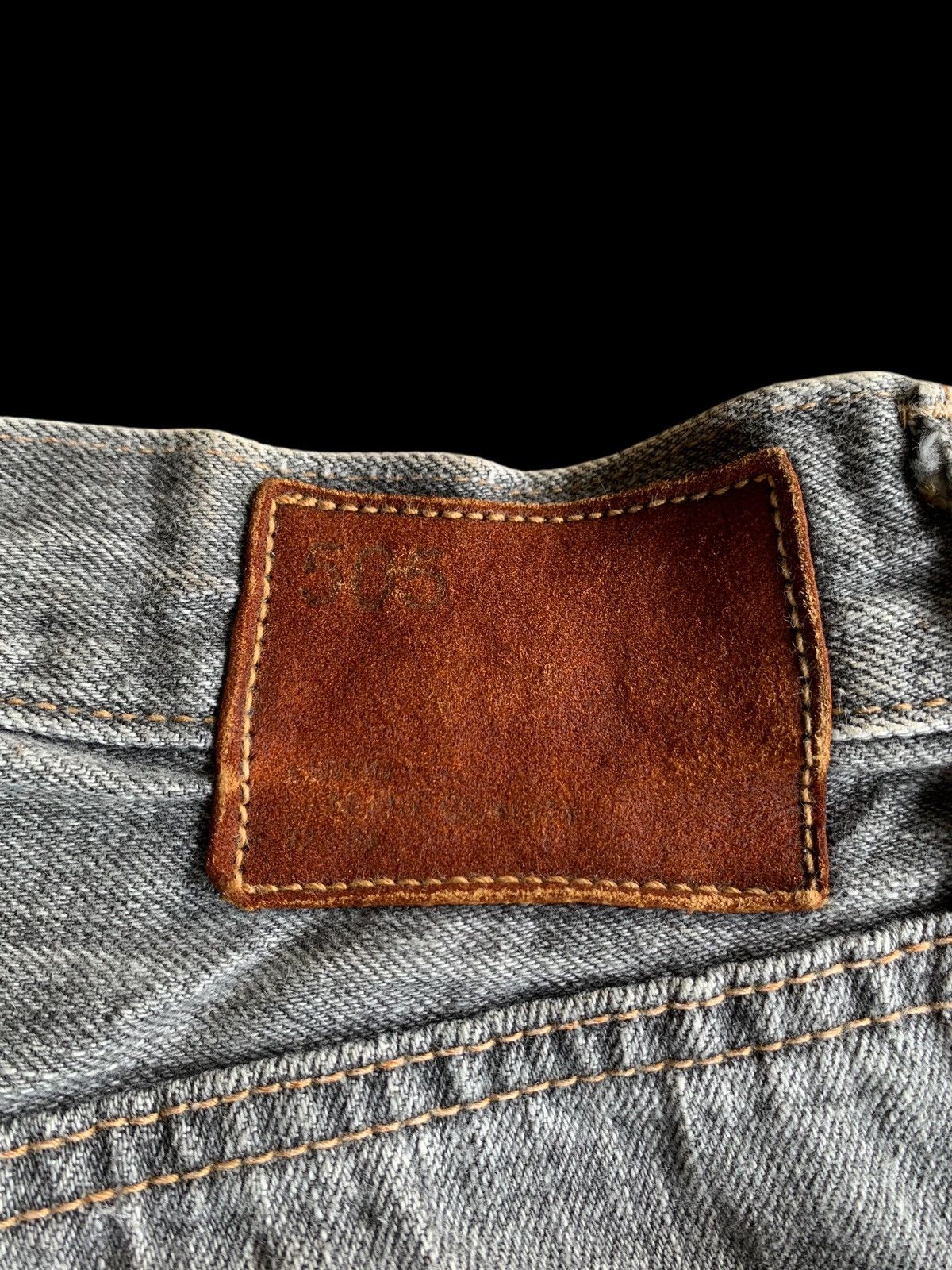 If Six Was Nine VINTAGE EDWIN 505S SELVEDGE FADED DISTRESSED SHORT DENIM Size US 32 / EU 48 - 10 Thumbnail