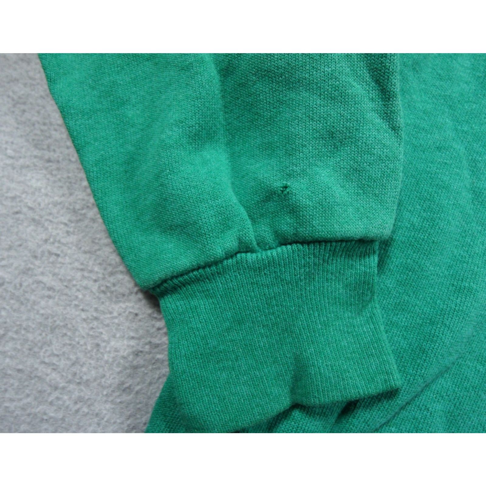 Vintage Vintage Raglan Sweatshirt Adult Large Green Crewneck 80s Sweater Patchwork Whale Size US L / EU 52-54 / 3 - 5 Thumbnail