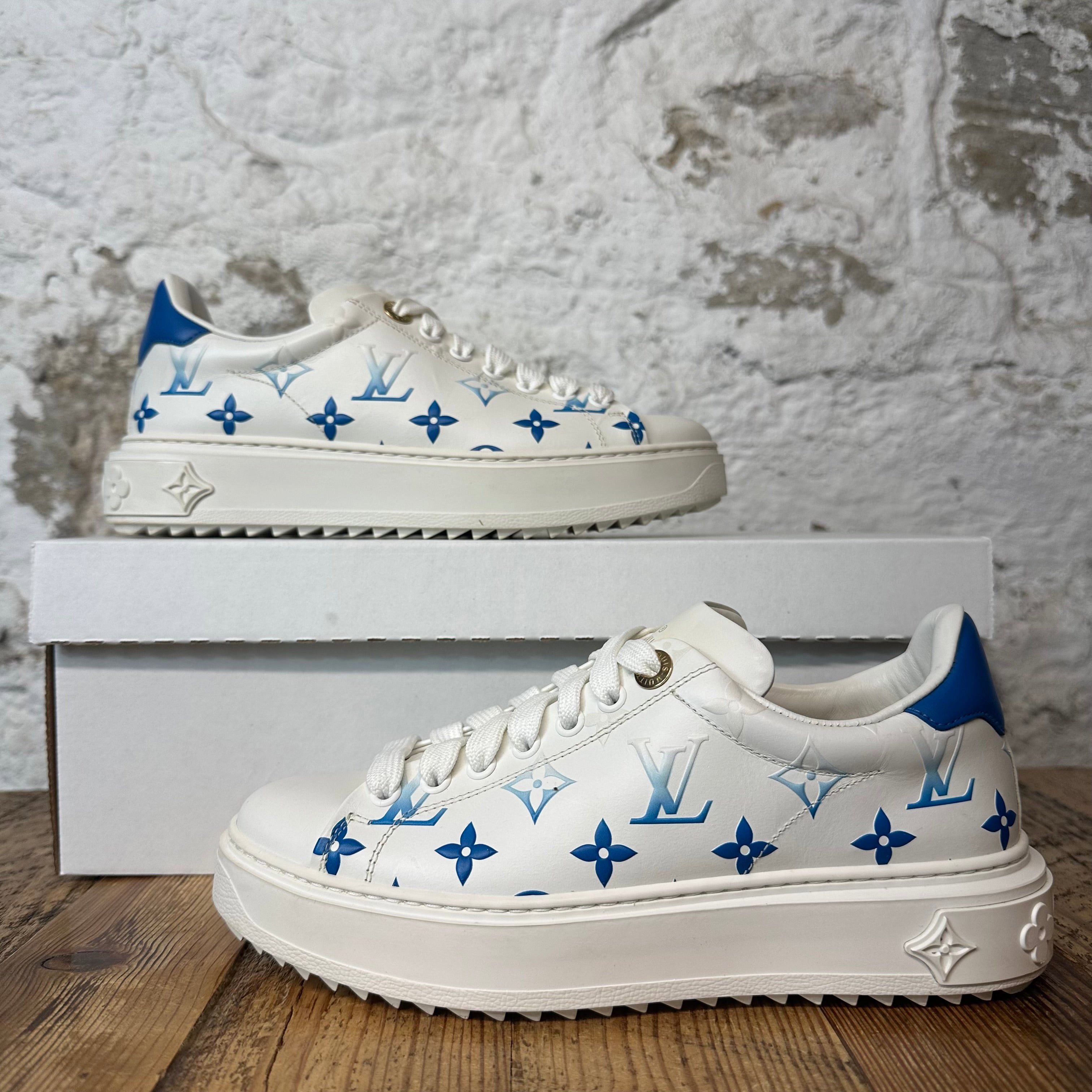 Louis Vuitton Louis Vuitton Monogram White Time Out Sneaker Sz 4.5 (36) Size US 5 / EU 37 - 1 Thumbnail