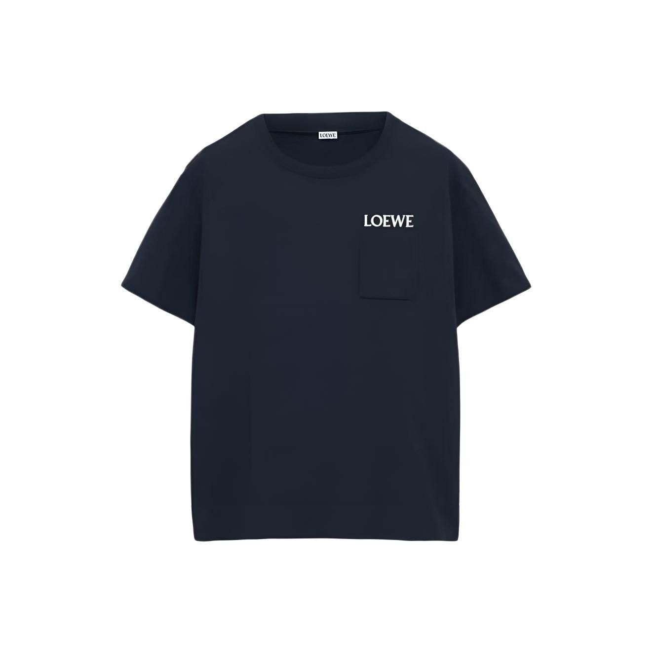 Loewe Loewe Cotton Pocket T-Shirt Navy M Size US M / EU 48-50 / 2 - 1 Thumbnail