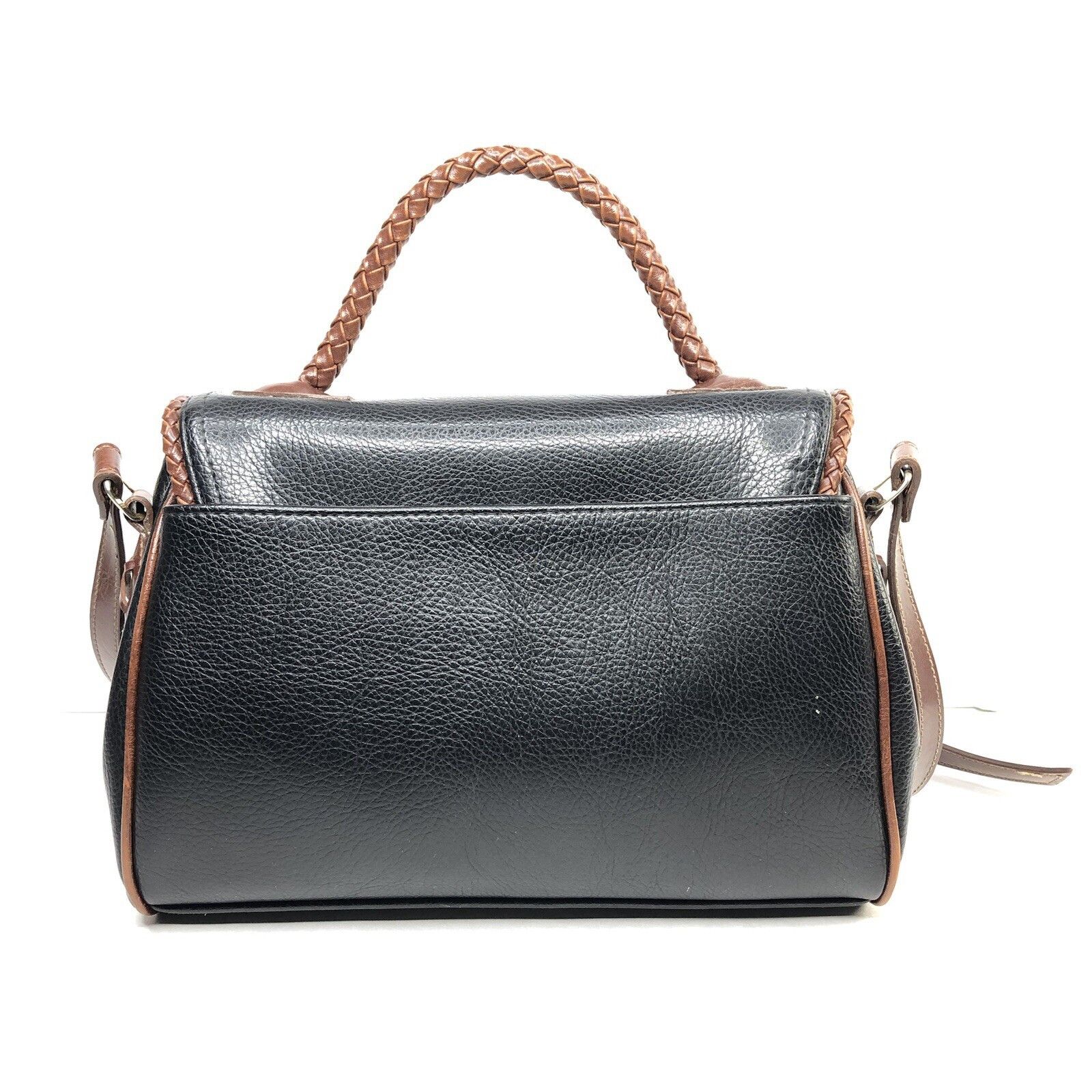 Other Vtg Carryland USA Leather Purse Black Brown Shoulder Bag Size ONE SIZE - 5 Thumbnail