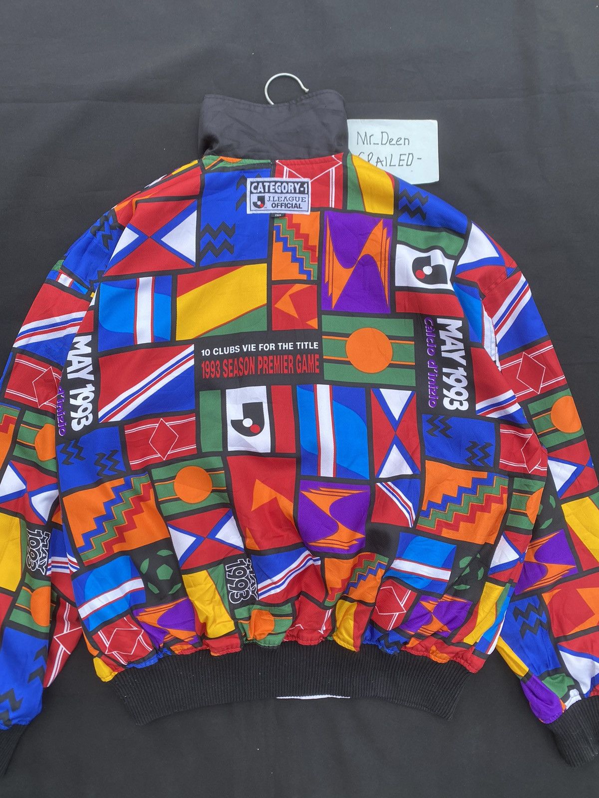Japanese Brand Vtg 93s J.League Inaugural Seasons Reversible Bomber Jacket Size US L / EU 52-54 / 3 - 11 Thumbnail
