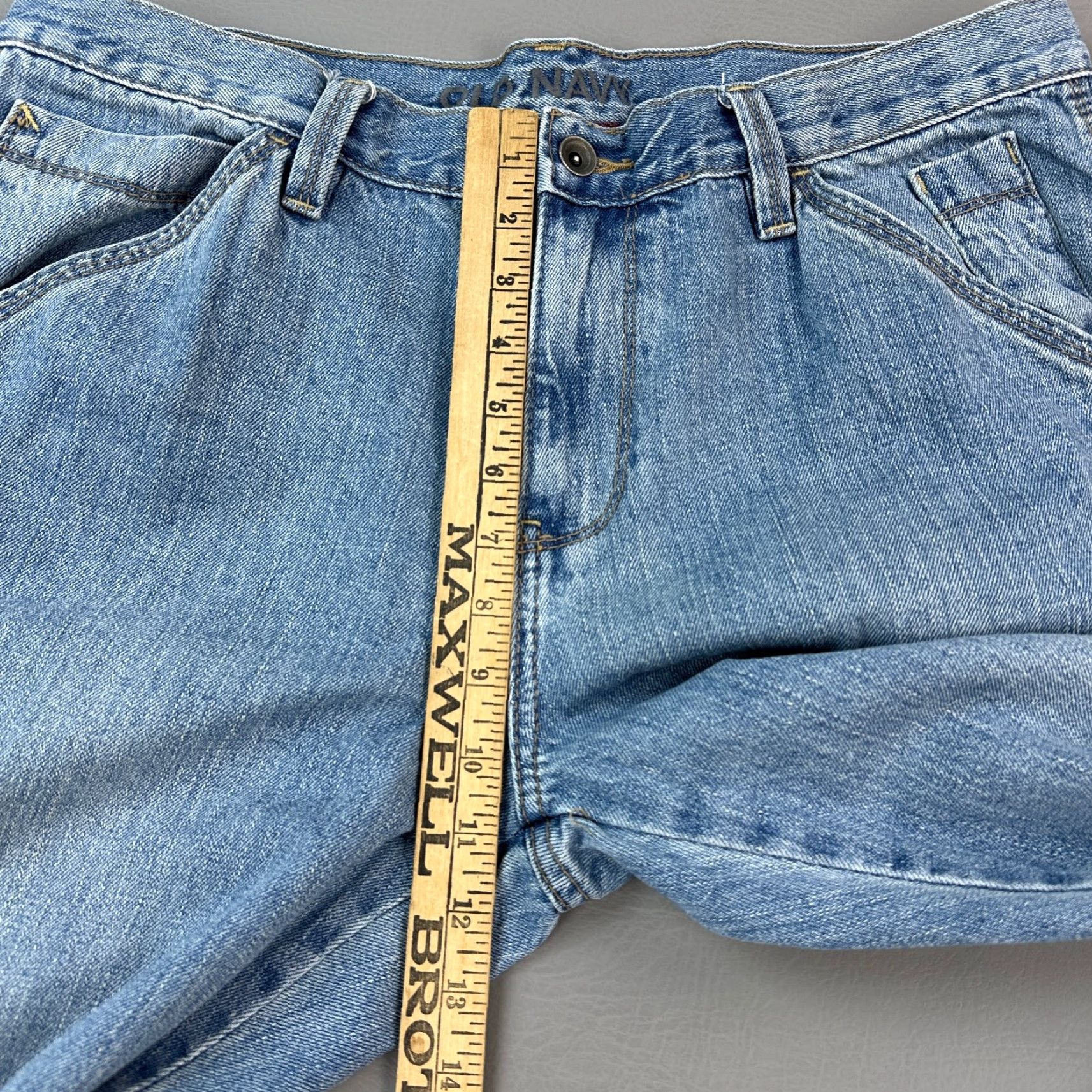 Old Navy VINTAGE Old Navy Jeans Mens 36x34 Baggy Loose Painter Carpenter Skate Y2K 90s Grunge Hip Hop Retro Logo 5-Pocket Denim Blue Size US 34 / EU 50 - 5 Thumbnail