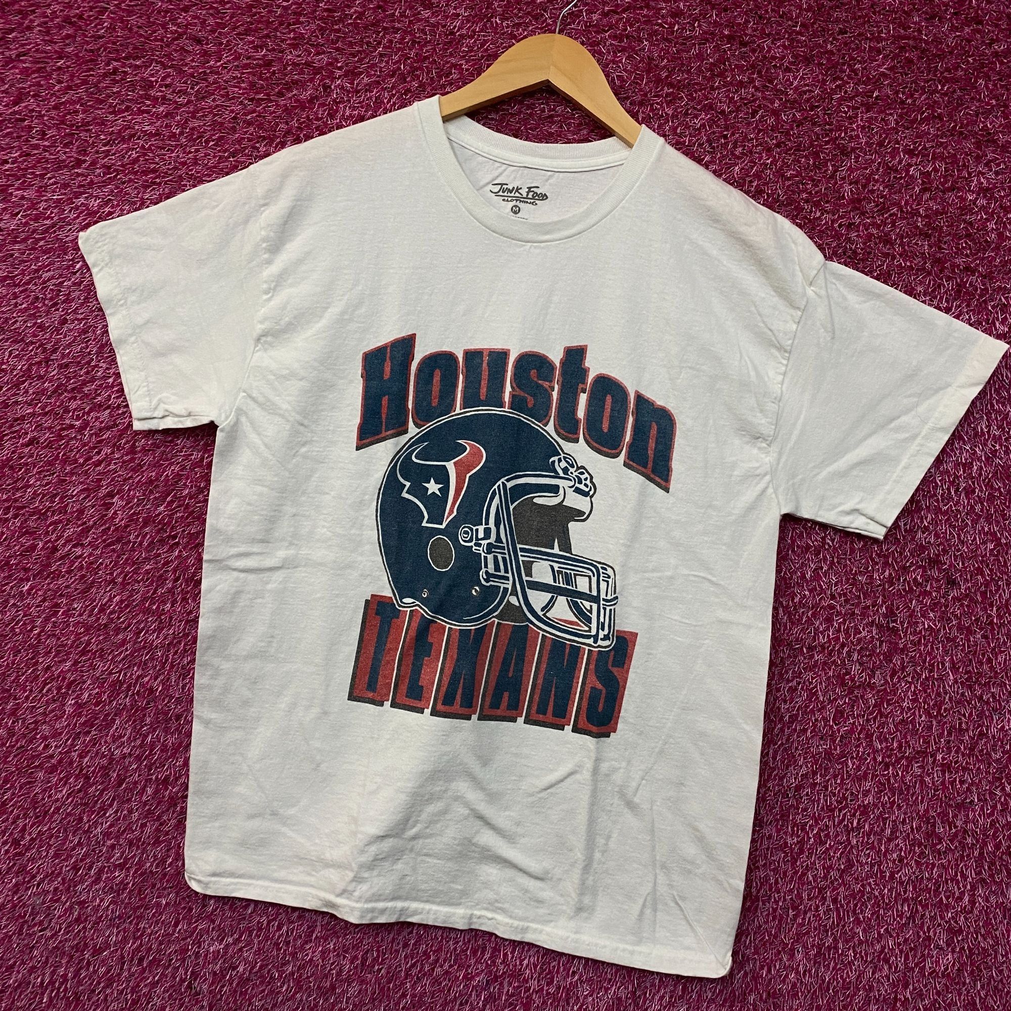 Junk Food Junk Food NFL Houston Texas Throwback Helmet Logo T- Shirt M Size US M / EU 48-50 / 2 - 3 Thumbnail