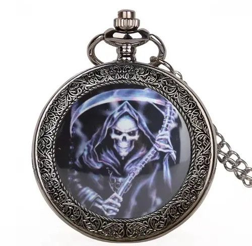 Jewelry Hirose x Etou Skull Head Quartz Pocket Watch with Chain Size ONE SIZE - 8 Thumbnail