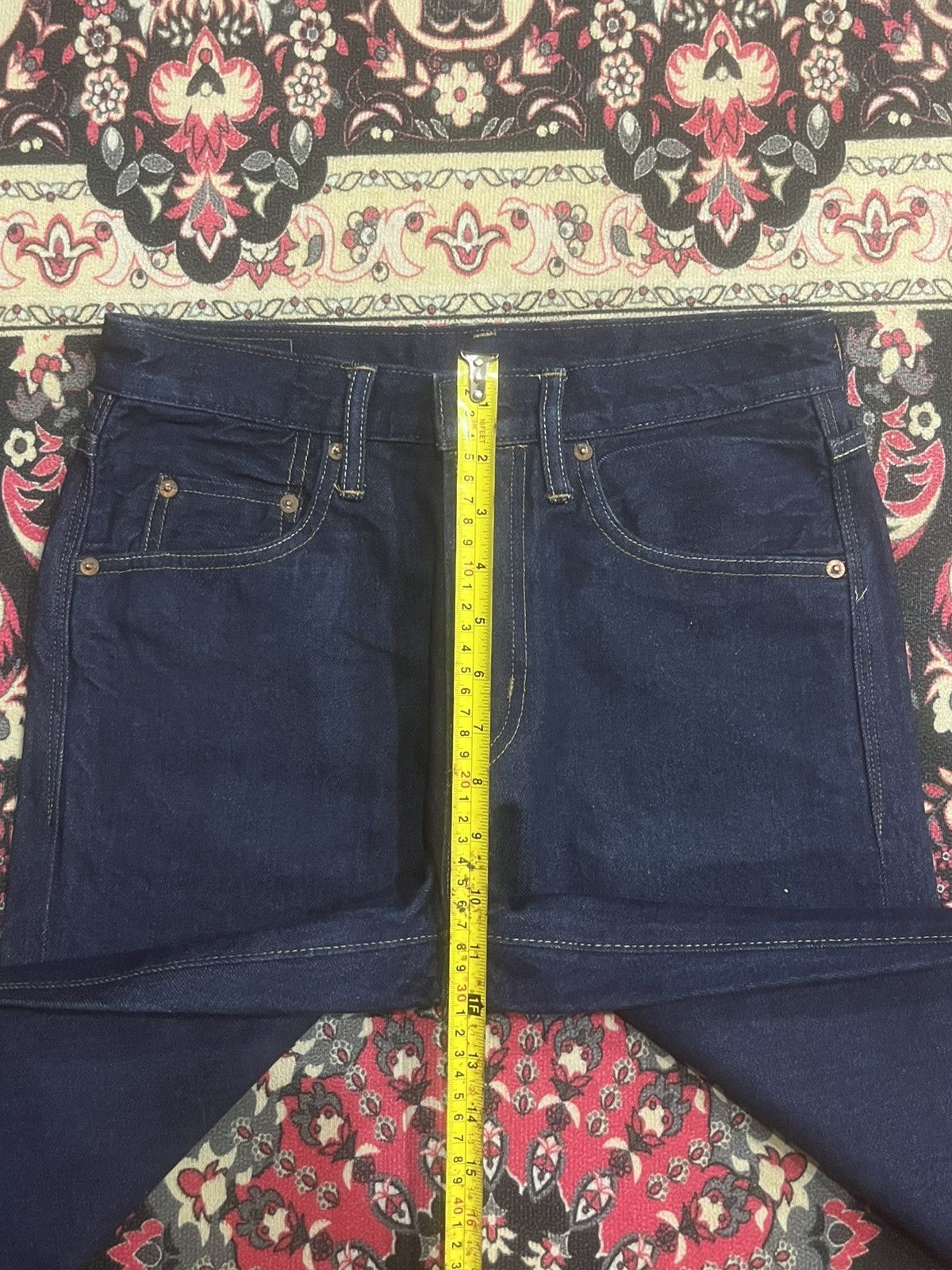 Vintage Vintage Cepo Craft Raw Indigo Straight Leg Selvedge Jeans Size US 28 / EU 44 - 15 Thumbnail