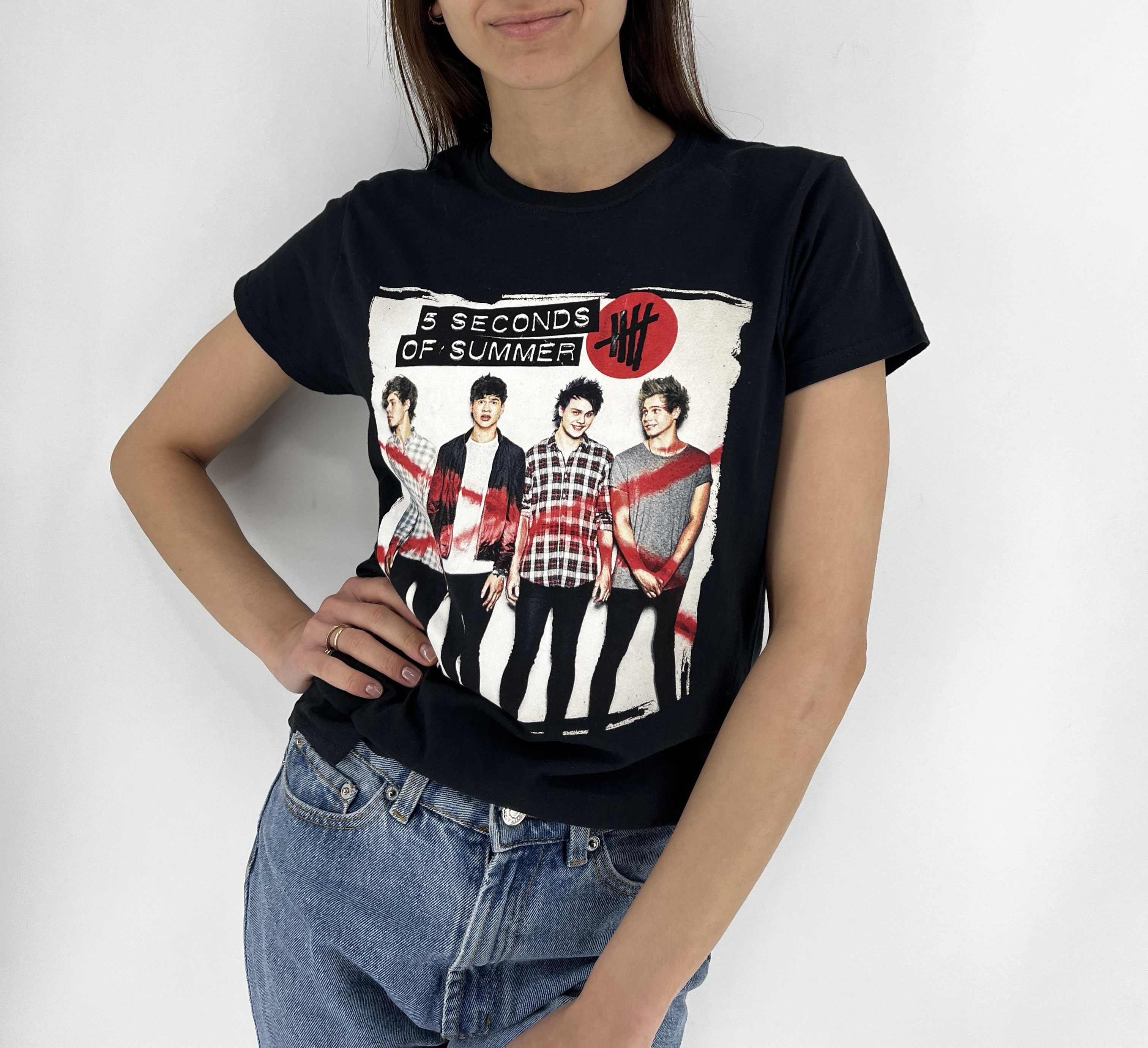 Band Tees 5 Seconds of Summer Rock Out With Your Socks Out Tour 2015 Size L / US 10 / IT 46 - 2 Thumbnail