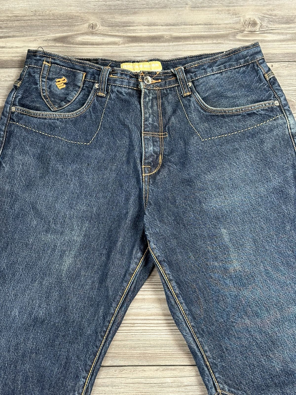 JNCO × Rocawear × Vintage Crazy Vintage Y2K Rocawear Baggy Jeans Size US 36 / EU 52 - 3 Thumbnail