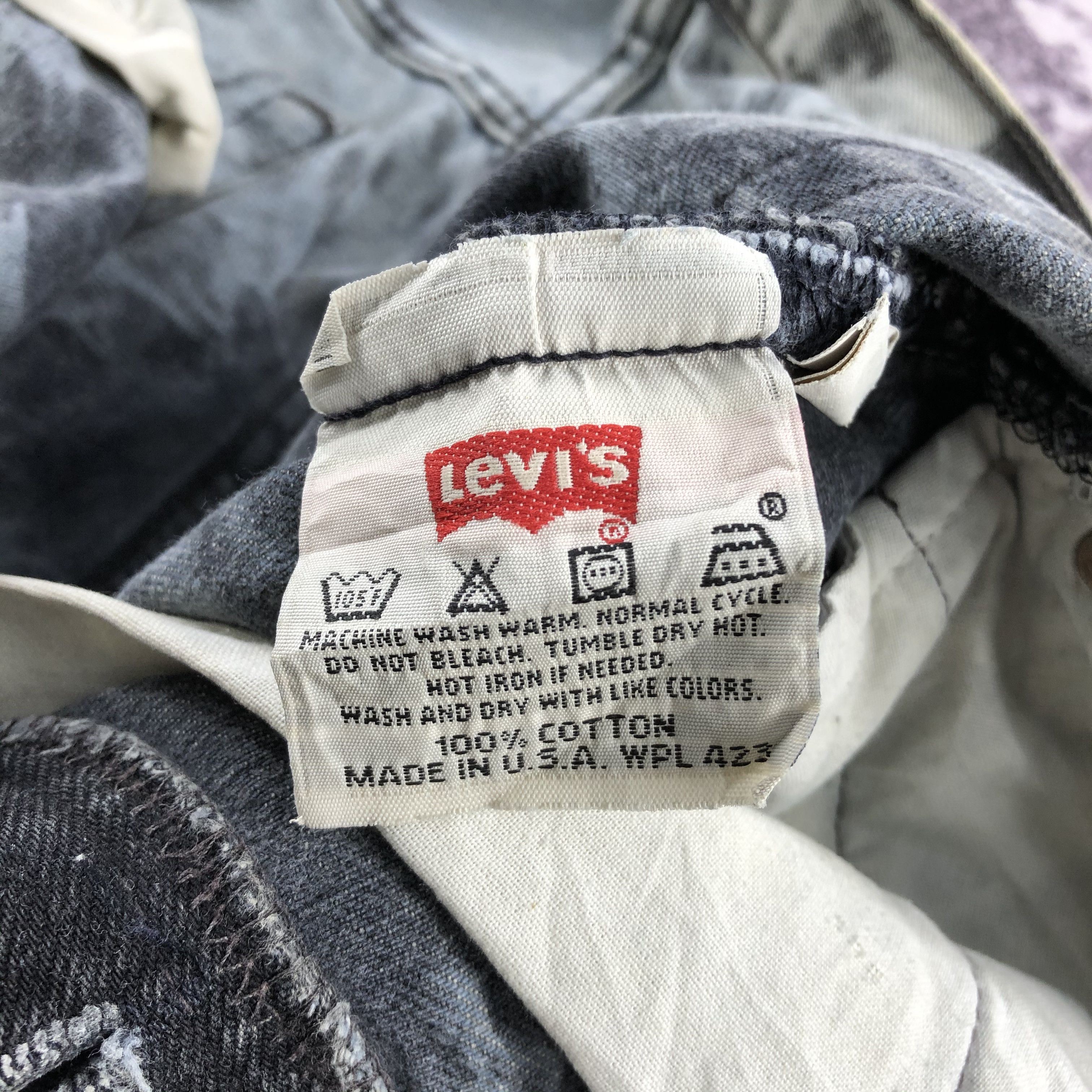 Levi's Vintage 90s Bleached Levis 501 Jeans-JM2512 Size US 34 / EU 50 - 16 Thumbnail