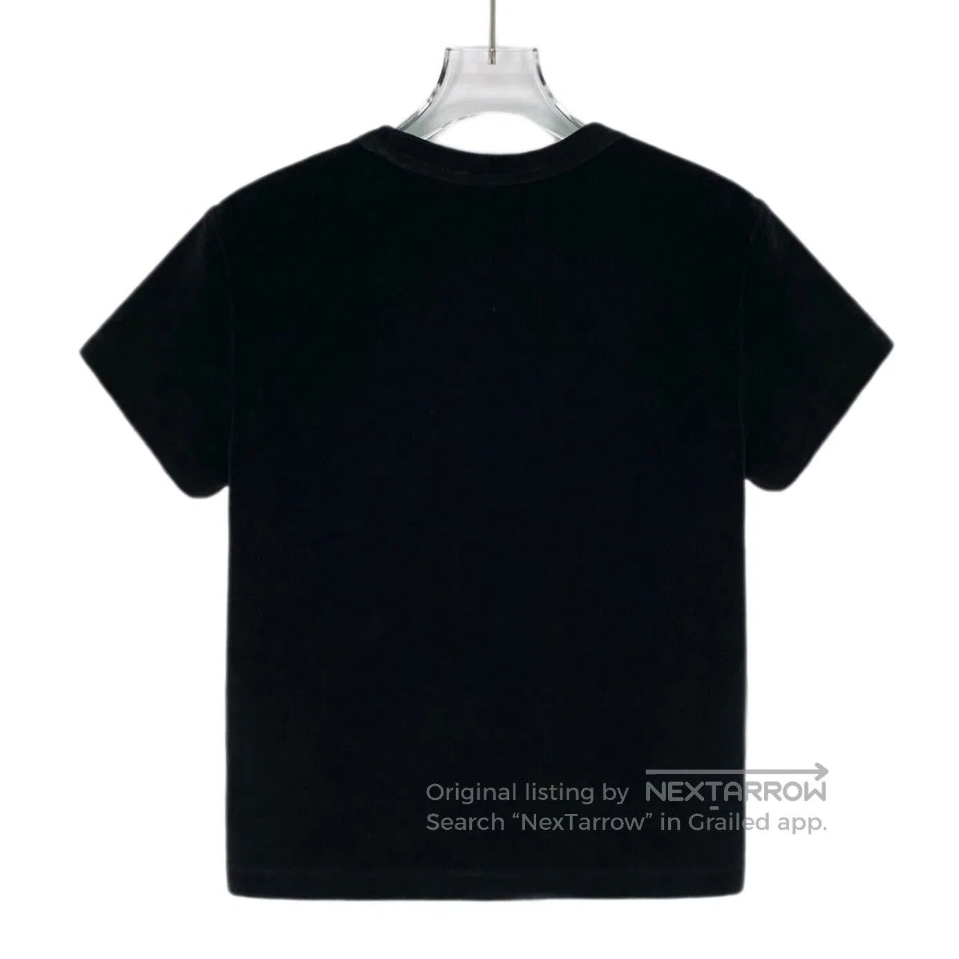 Alexander Wang Alexander Wang Black Logo Letter Diamond Encrusted Cotton Size US XS / EU 42 / 0 - 2 Thumbnail