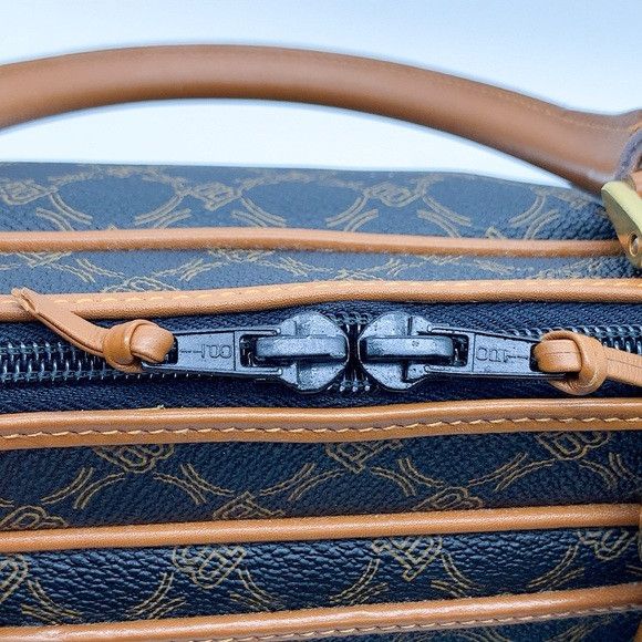 Bally Vintage Bally Monogram Satchel Handbag in Brown and Tan Size ONE SIZE - 12 Thumbnail