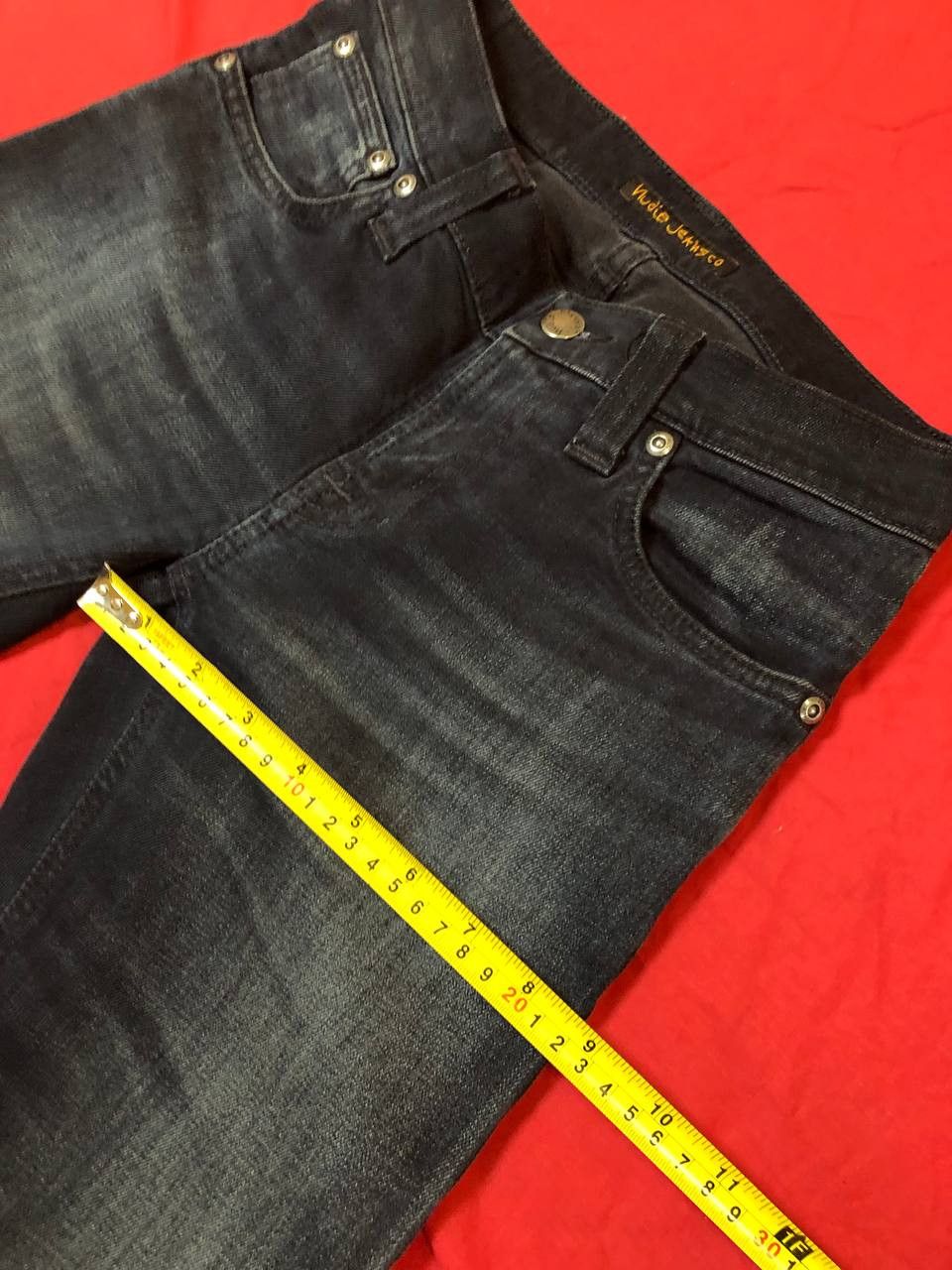 Nudie Jeans NUDIE Wash Denim Regular Skinny Straight jeans Size 25" / US 0 / IT 36 - 12 Thumbnail