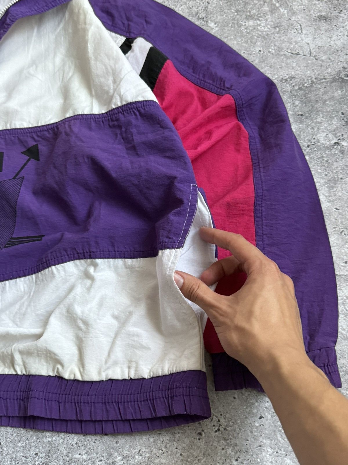 Reebok Vintage Reebok Y2K 1/3 nylon hoodie light jacket Size US M / EU 48-50 / 2 - 6 Thumbnail