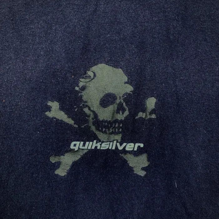 Quiksilver Vintage 90’ QUIKSILVER BONES Skull Skateboard Tee Shirt Size US XL / EU 56 / 4 - 6 Thumbnail