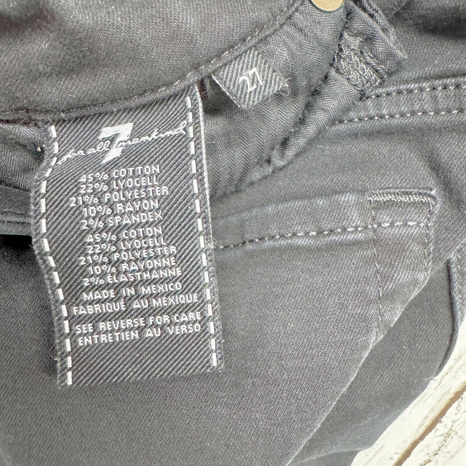 7 For All Mankind 7 For All Mankind Low Rise Blair Ankle Skinny Jeans Size 27 Size 27" / US 4 / IT 40 - 3 Thumbnail